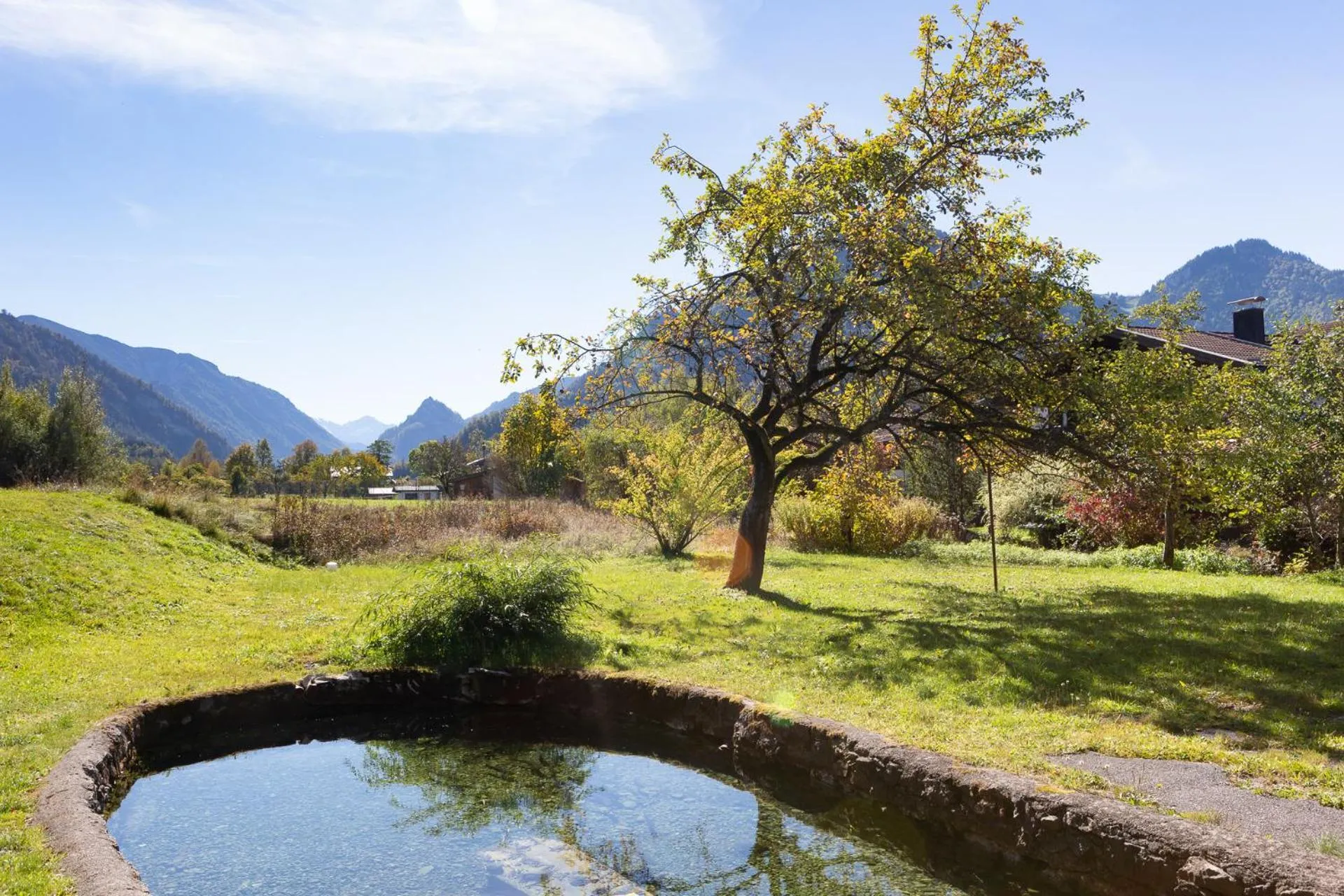 Garden view in DEVA Hotel-Restaurant Fischerwirt inklusive Chiemgau Card