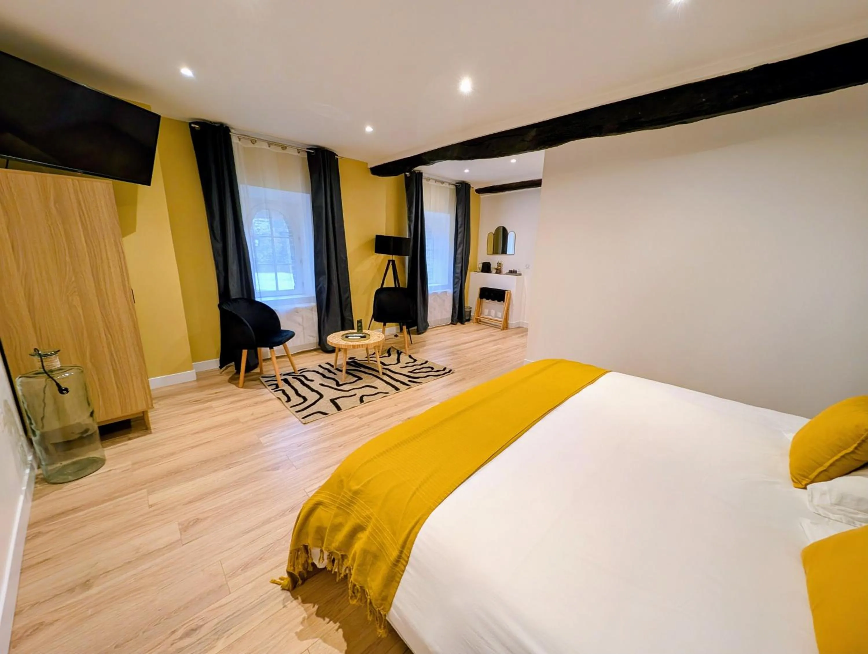 Bed in Le Relais du Beffroi & SPA