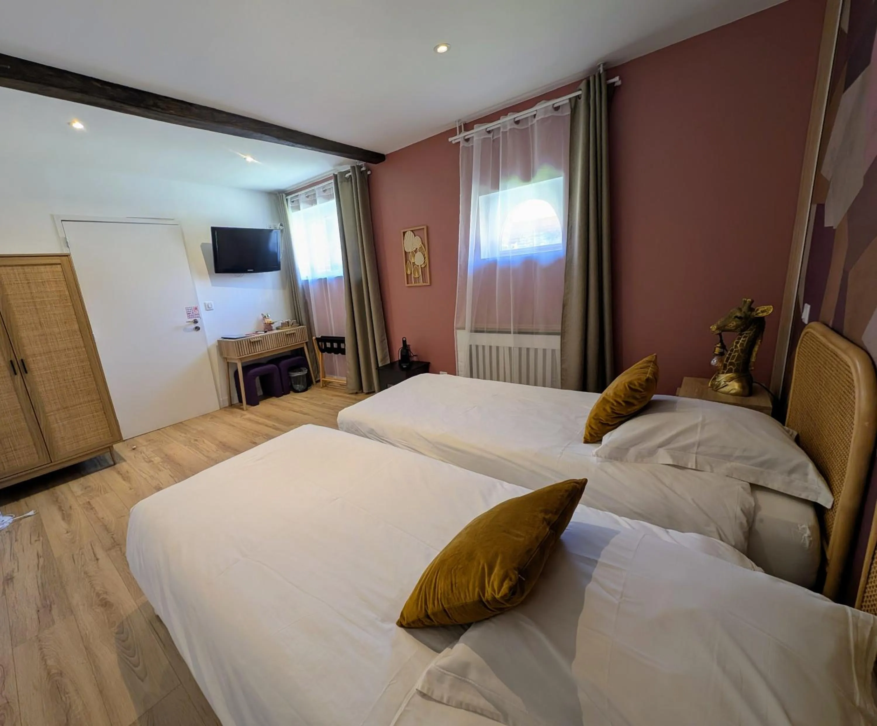 Bed in Le Relais du Beffroi & SPA