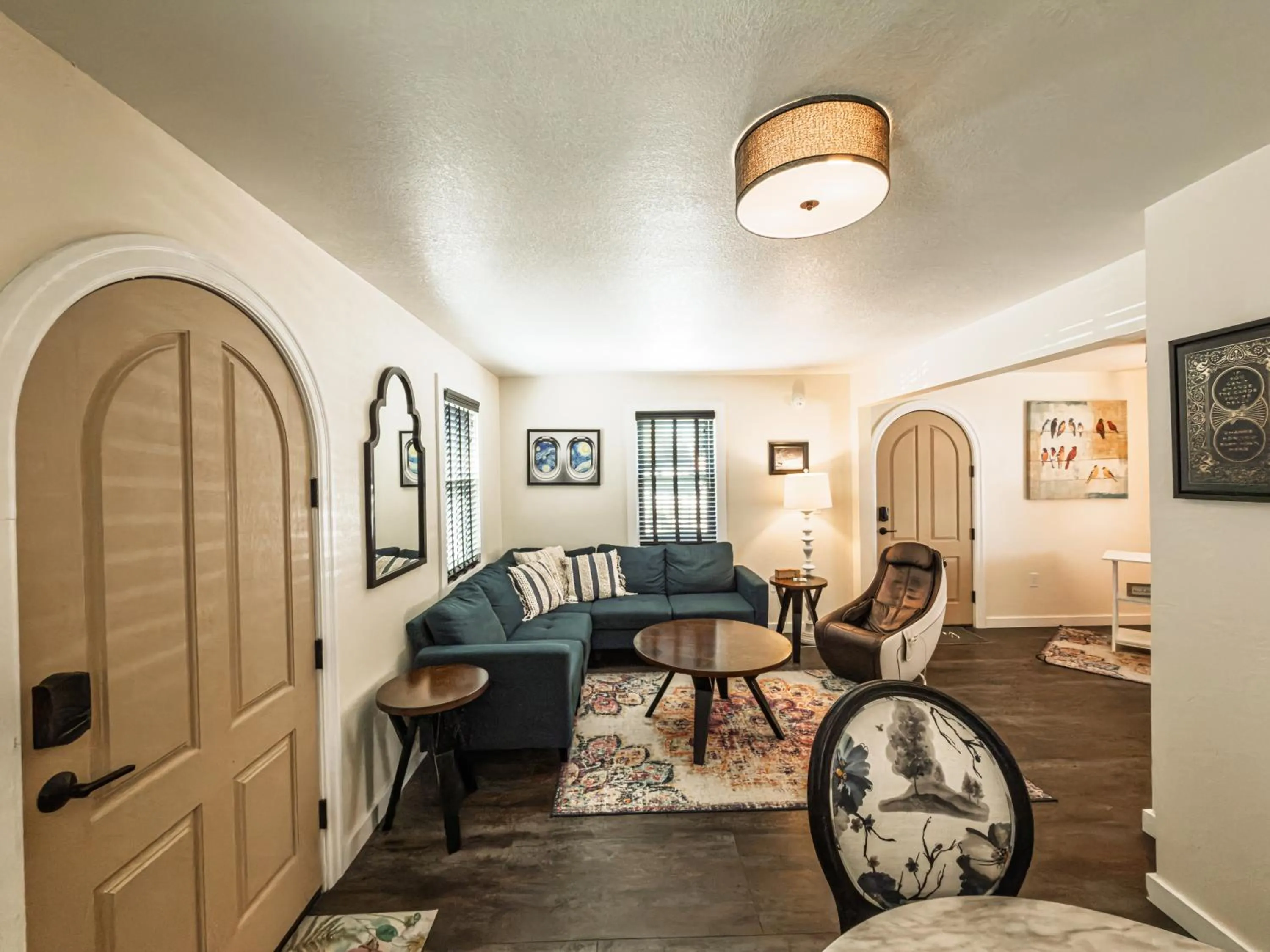 Living room in EO Bungalows, Black Hills