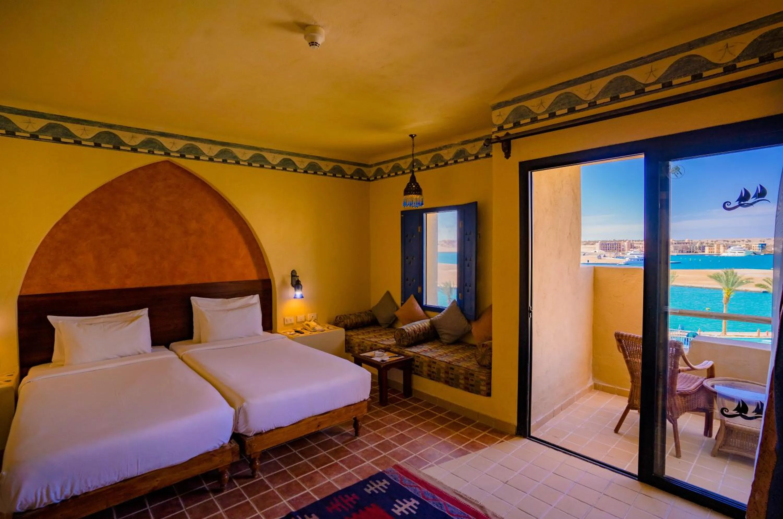 Photo of the whole room, Bed in Marina Lodge at Port Ghalib