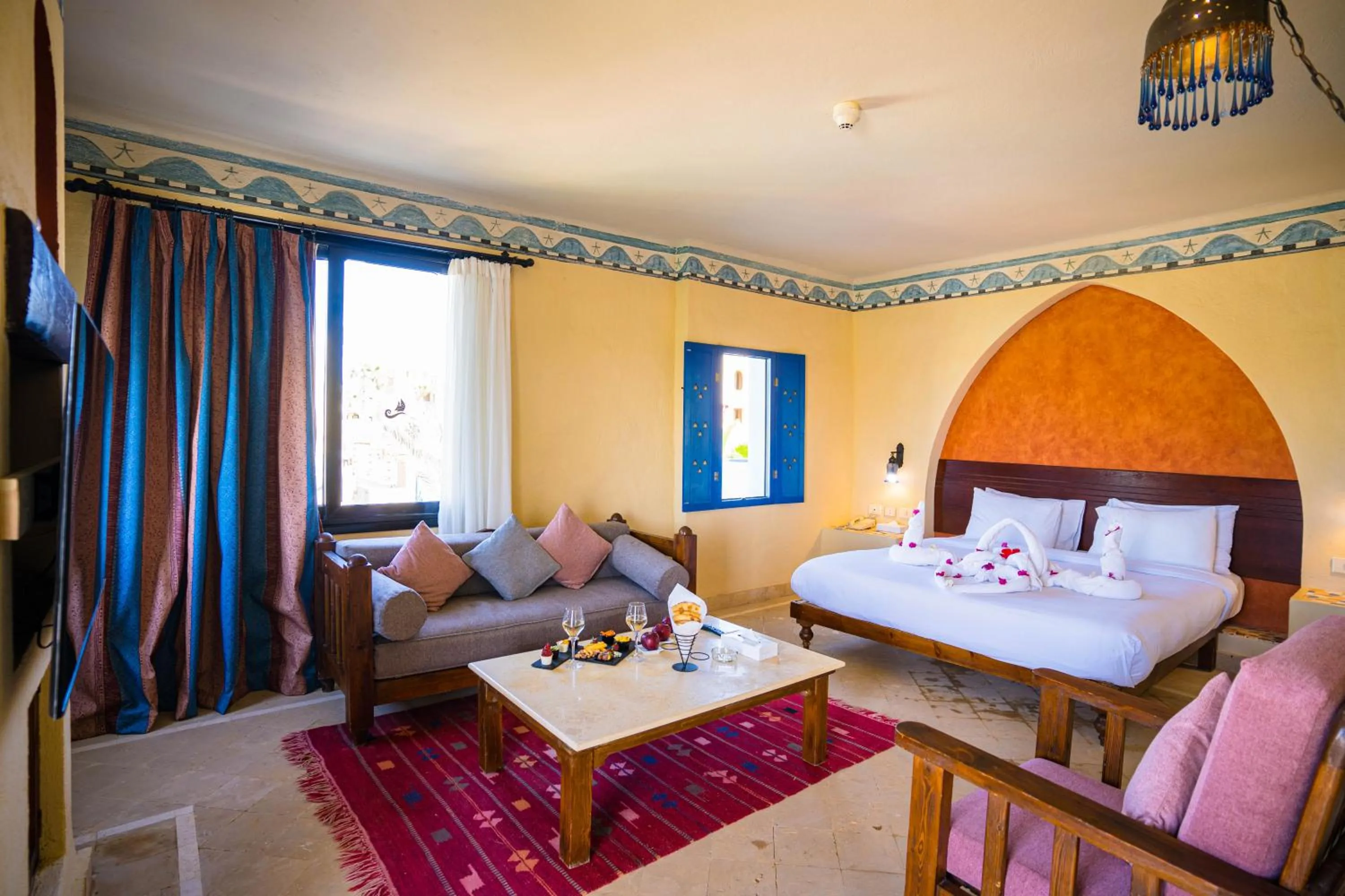 Photo of the whole room, Bed in Marina Lodge at Port Ghalib