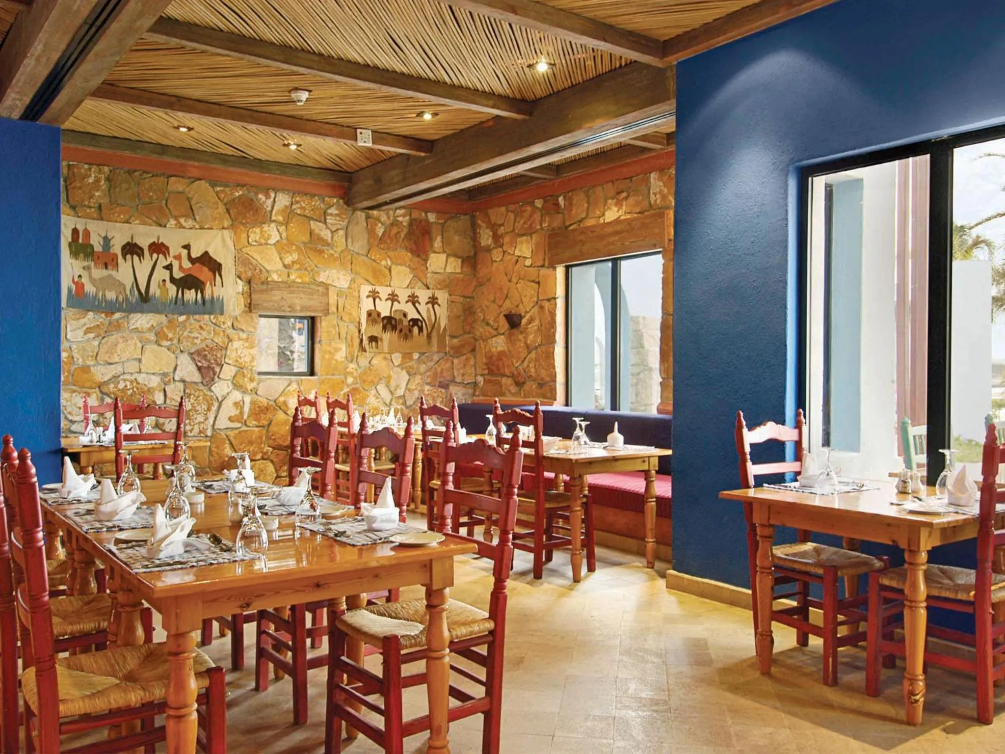 Seating area in Marina Lodge at Port Ghalib