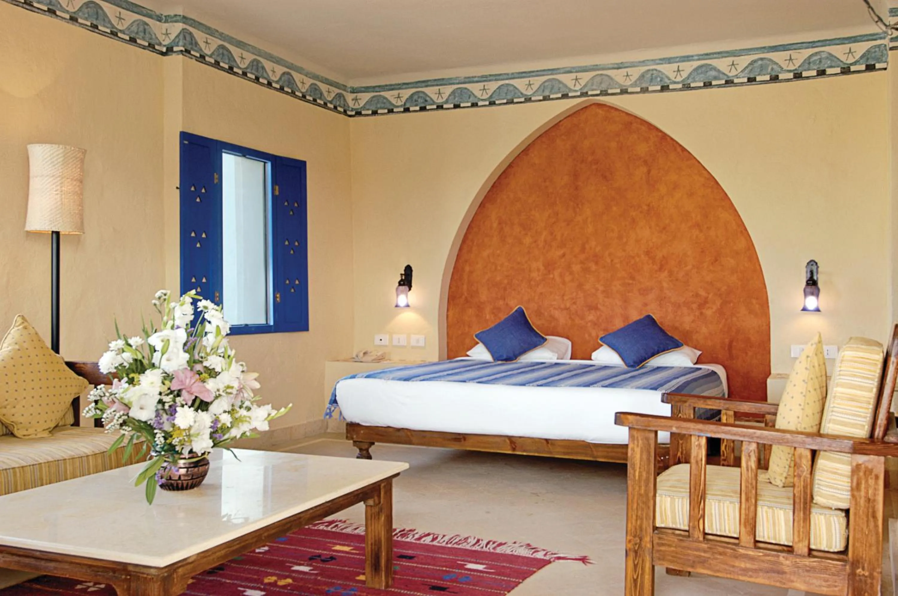 Bed in Marina Lodge at Port Ghalib