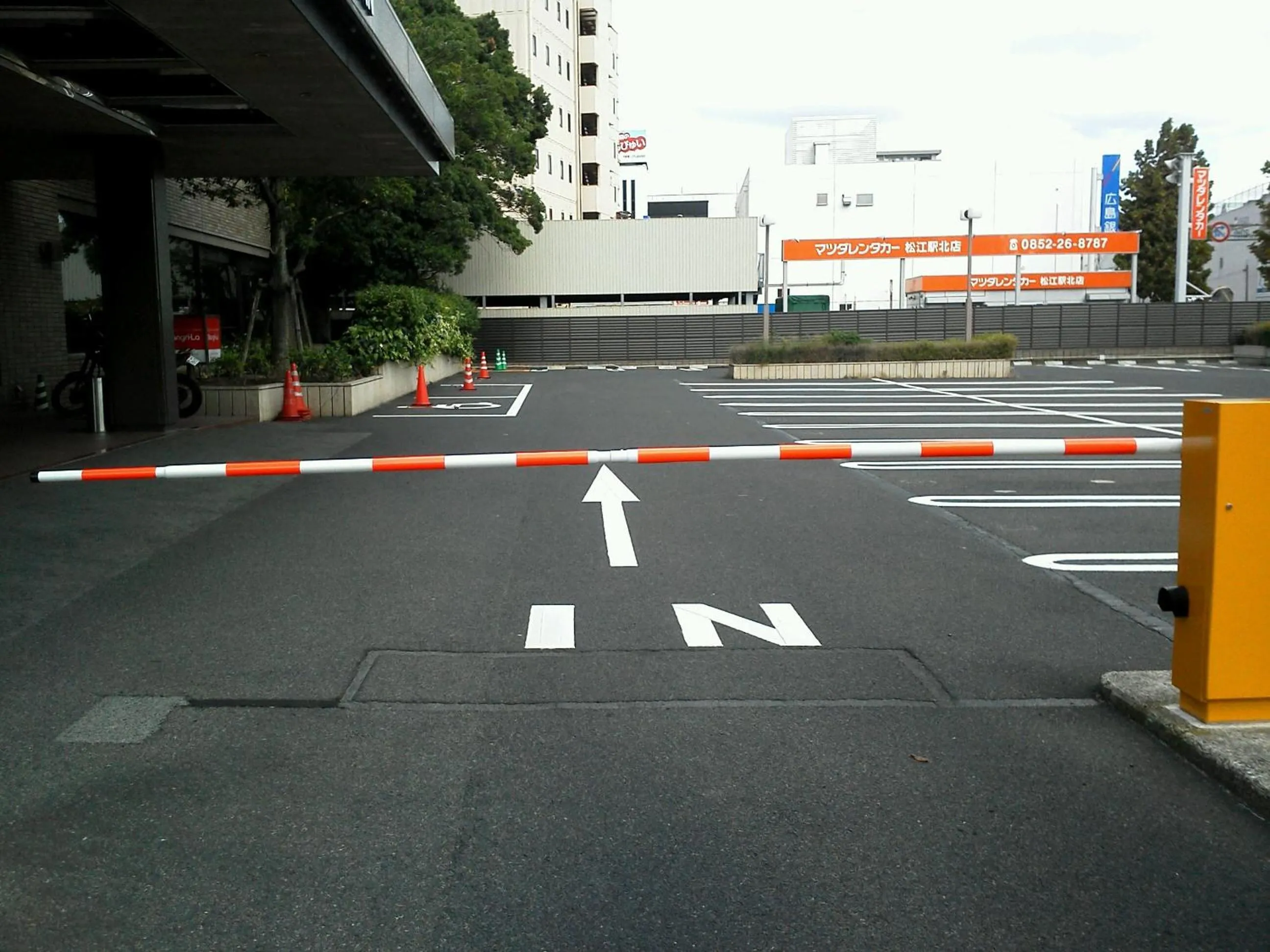 Parking in Matsue Excel Hotel Tokyu