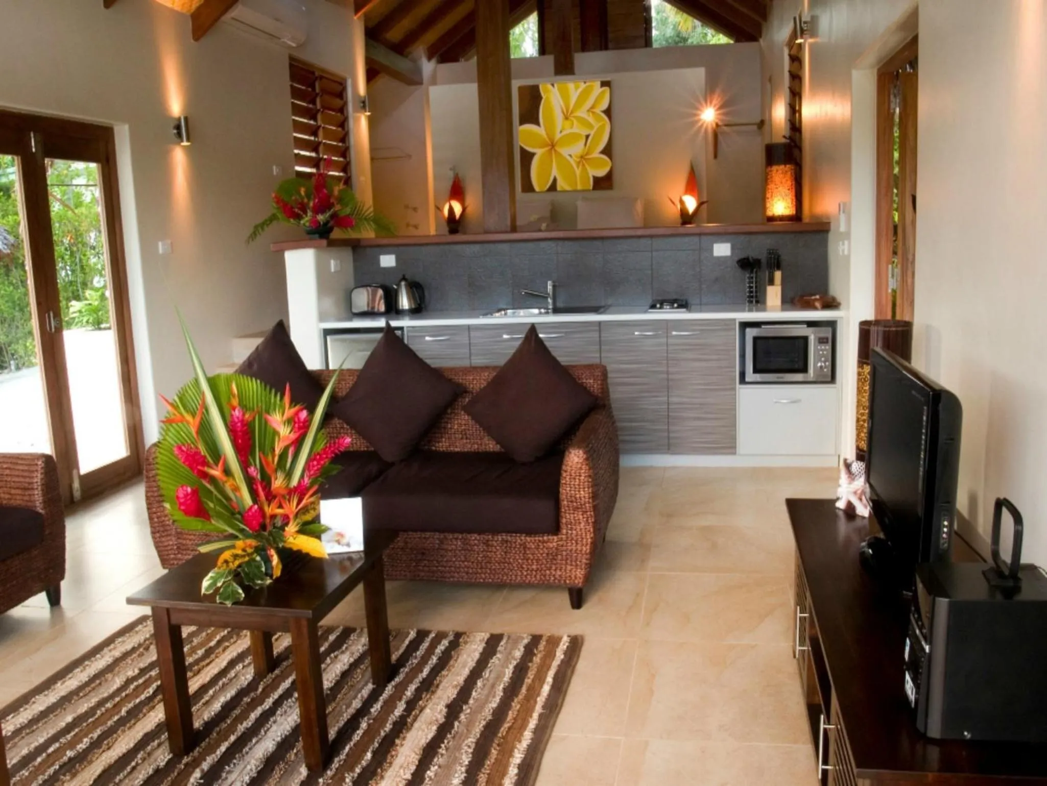 Kitchen or kitchenette in MG Cocomo Resort Vanuatu