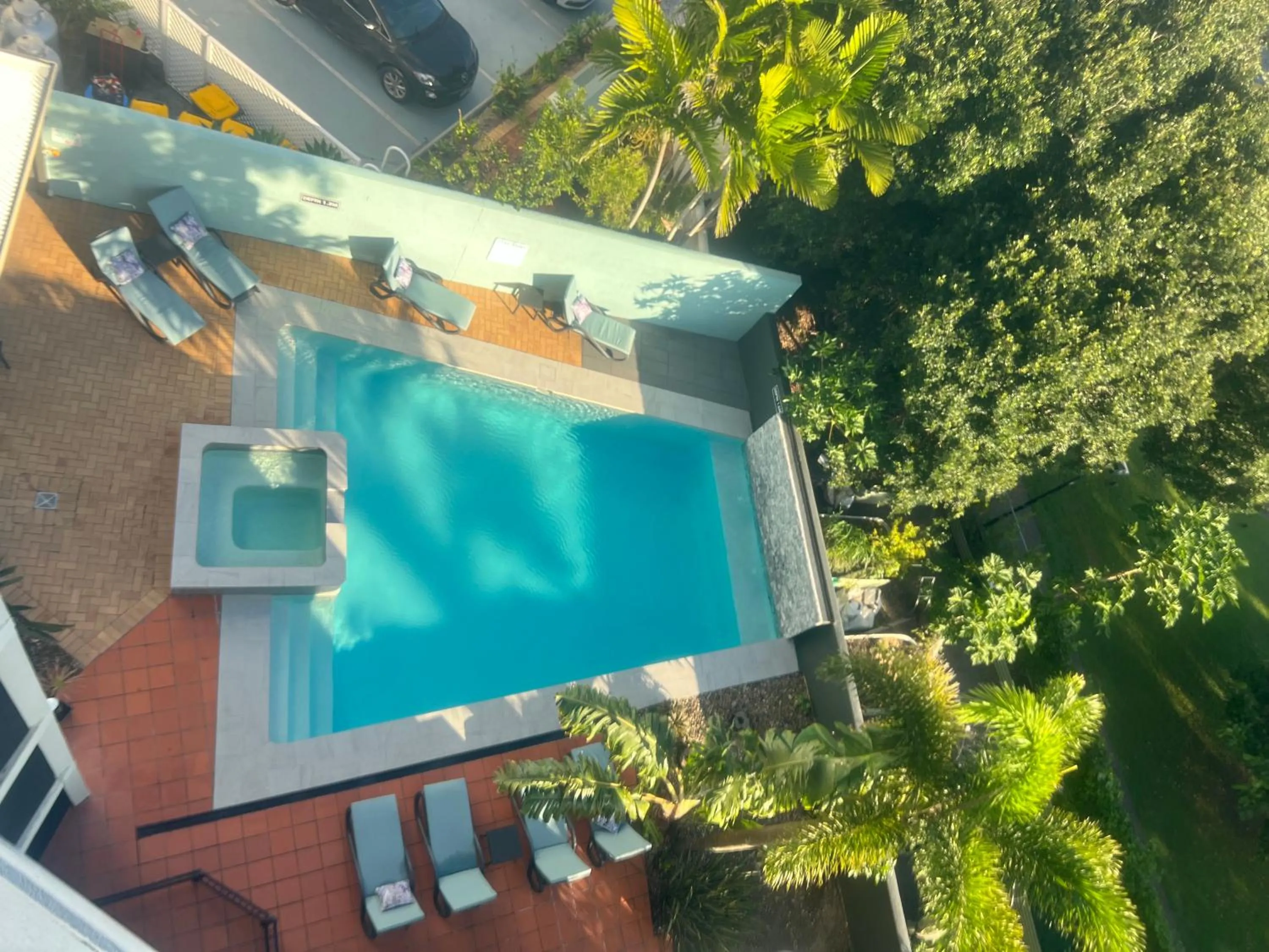 Pool view in Ocean Views - Top floor
