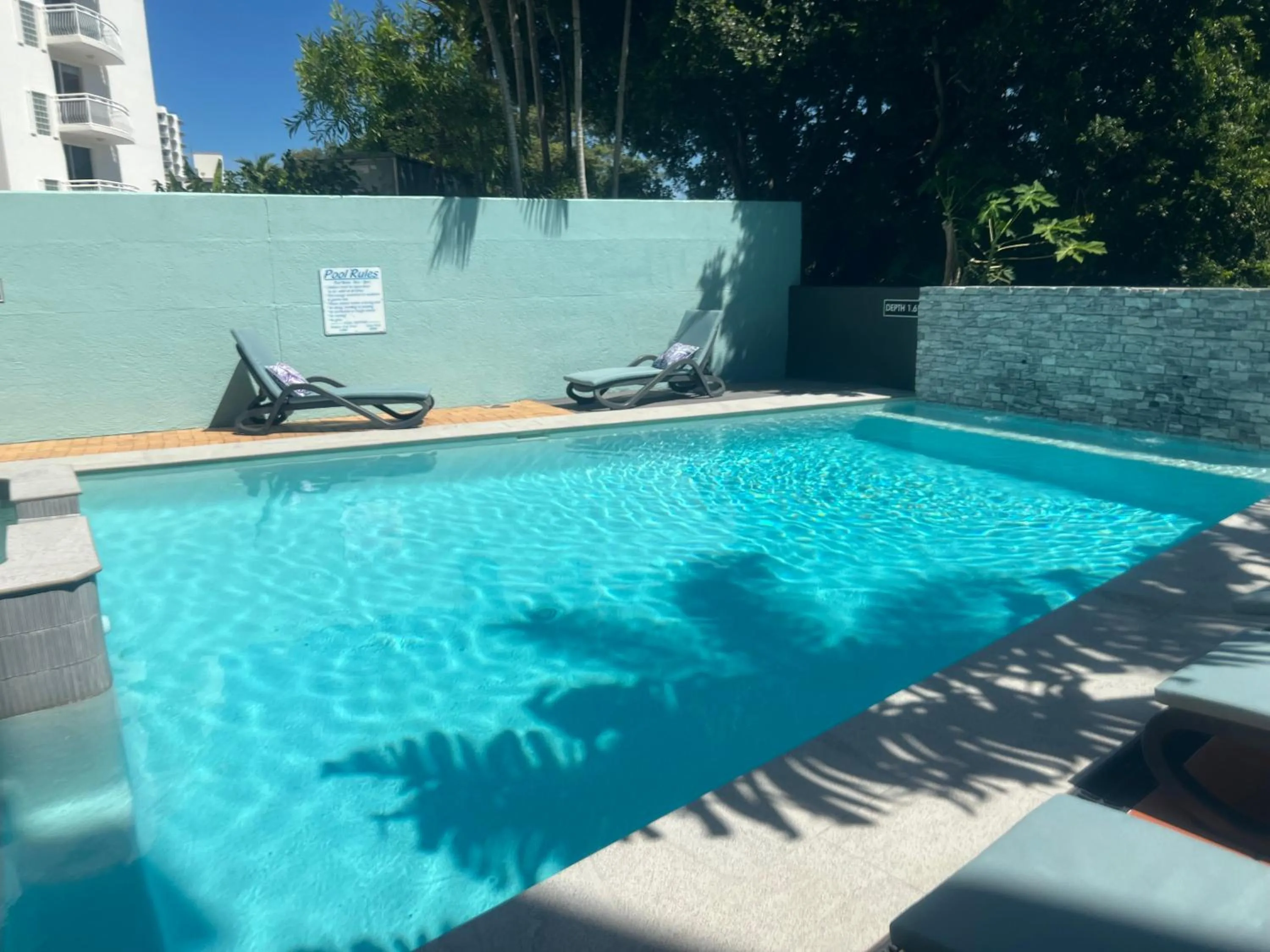 Pool view in Ocean Views - Top floor