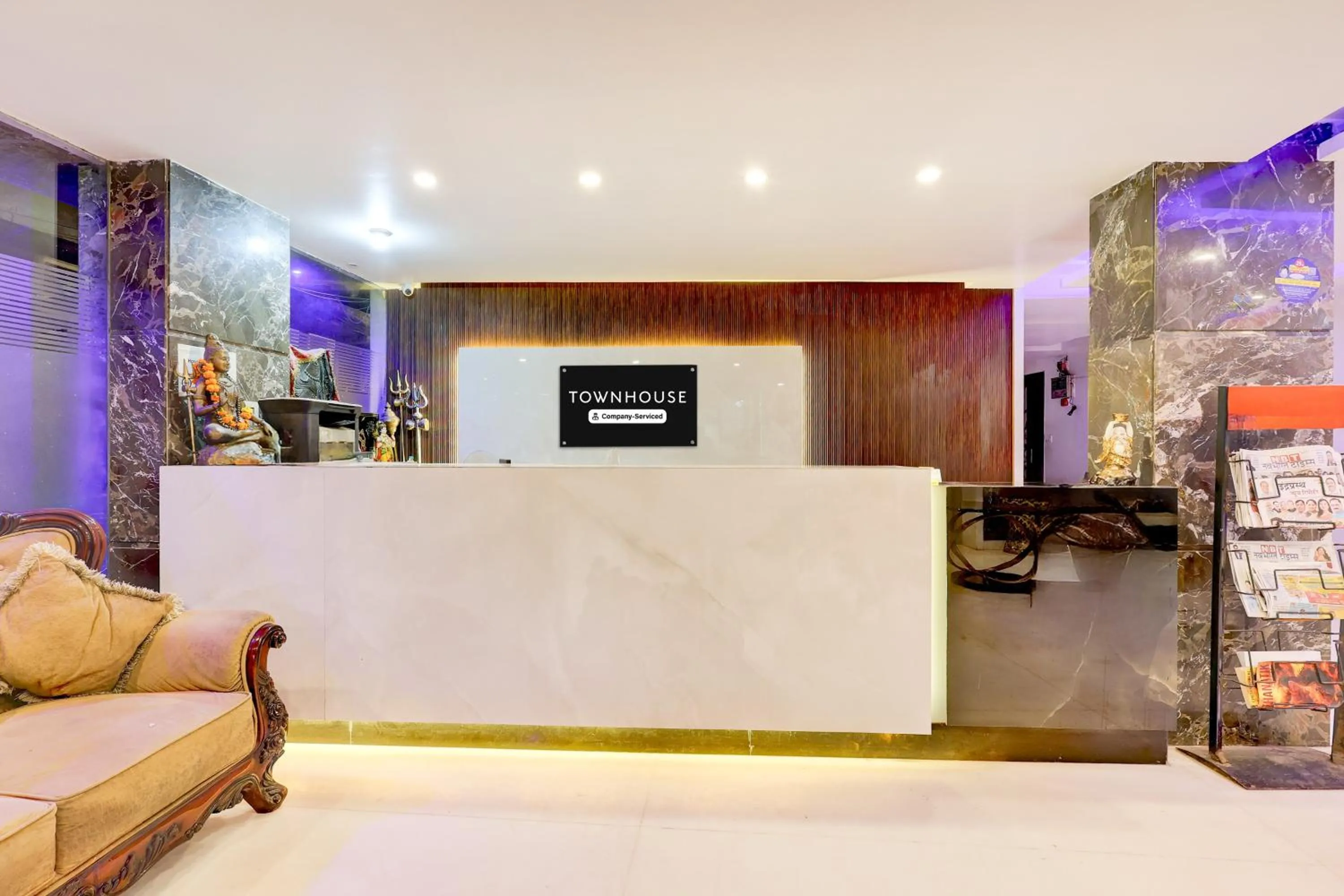 Lobby or reception in Super Townhouse Oak New Delhi Central Railway Junction Formerly Uppal International