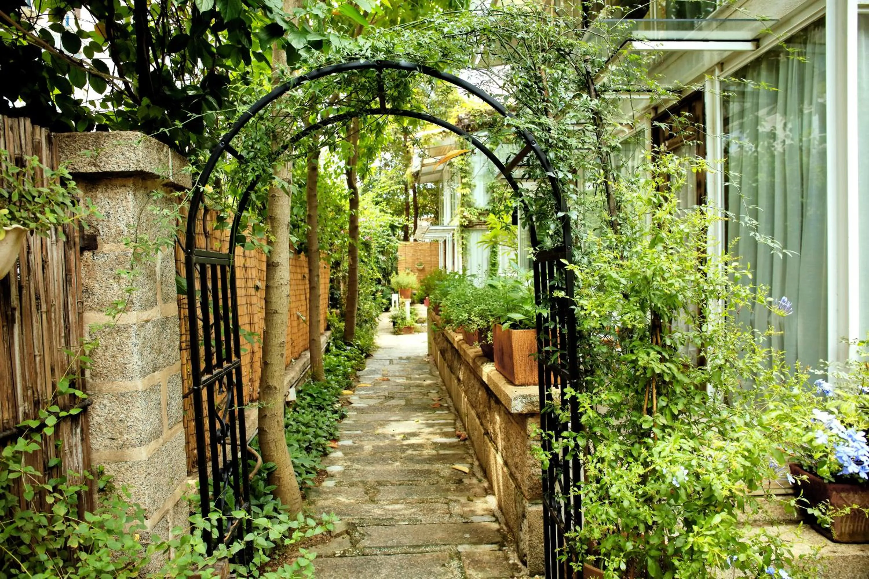 Day in 6號花園別墅酒店 Shenzhen No'6 Garden Villa --French Window with garden view,Close to Sea World &Shekou Ferry Port &K11 Ecoast &Subway Nearby ,Offer Western food and coffee &English speaking with tour services