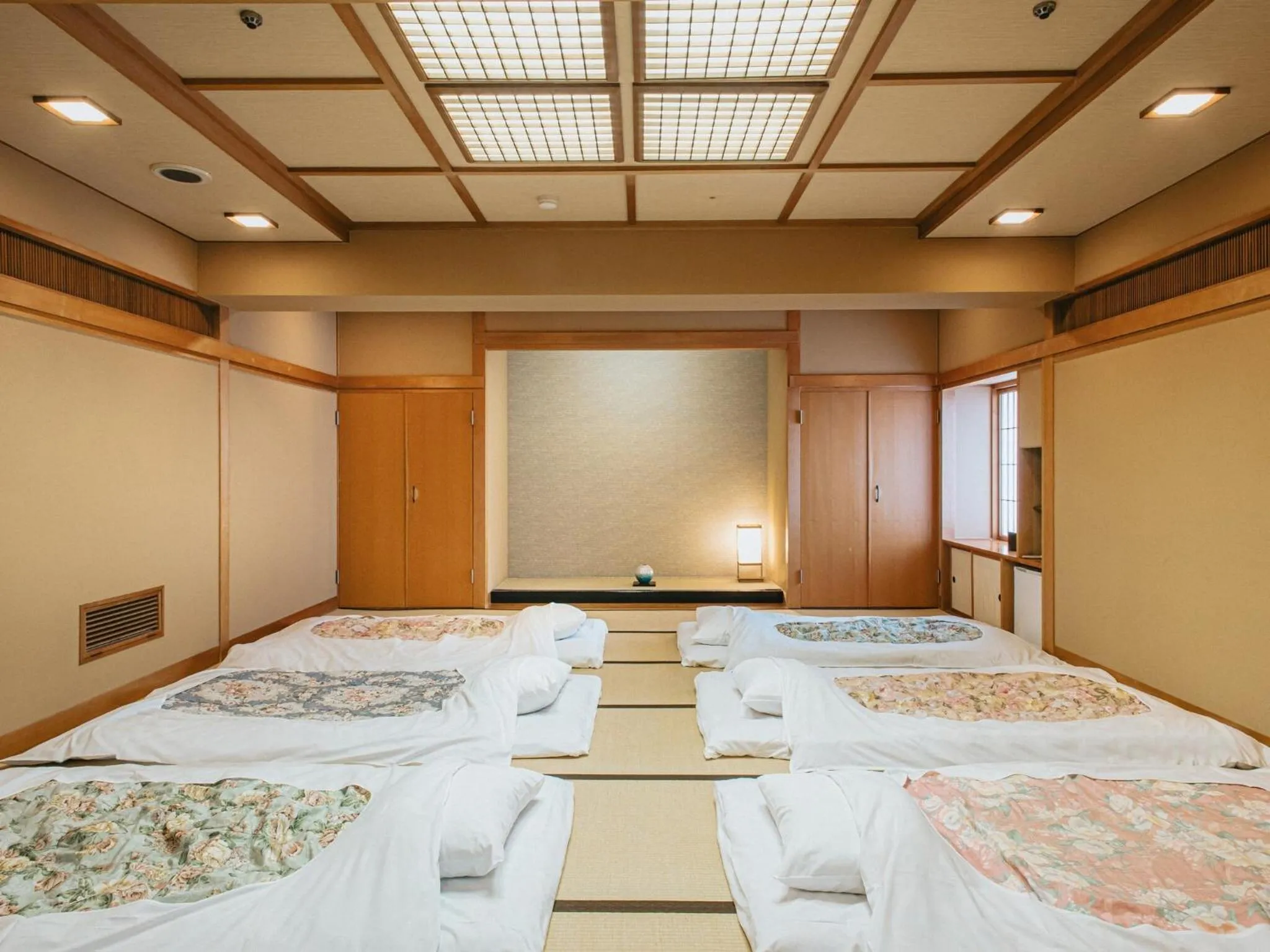 View (from property/room), Bed in Kanazawa Kokusai Hotel