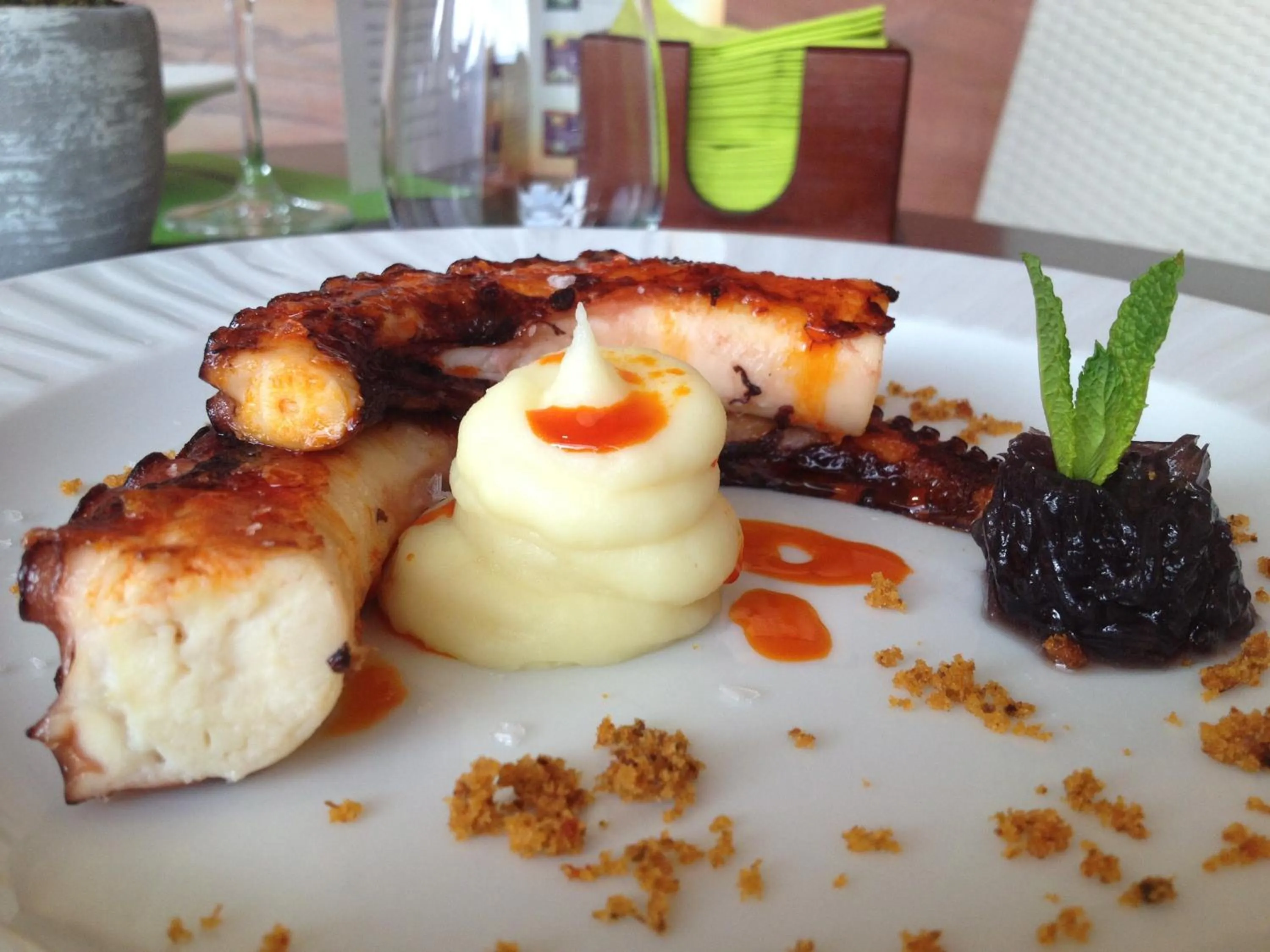 Food close-up in Hotel La Bastida