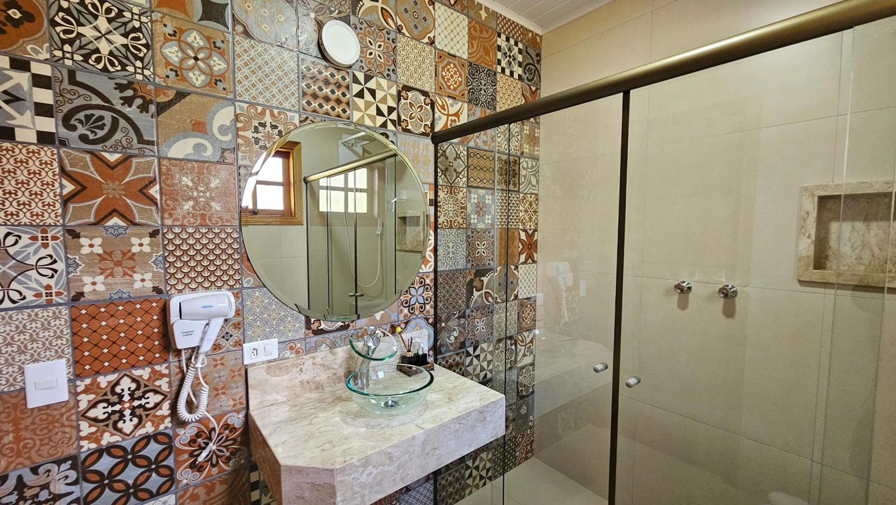 Bathroom in Chalé Gosto da Roça
