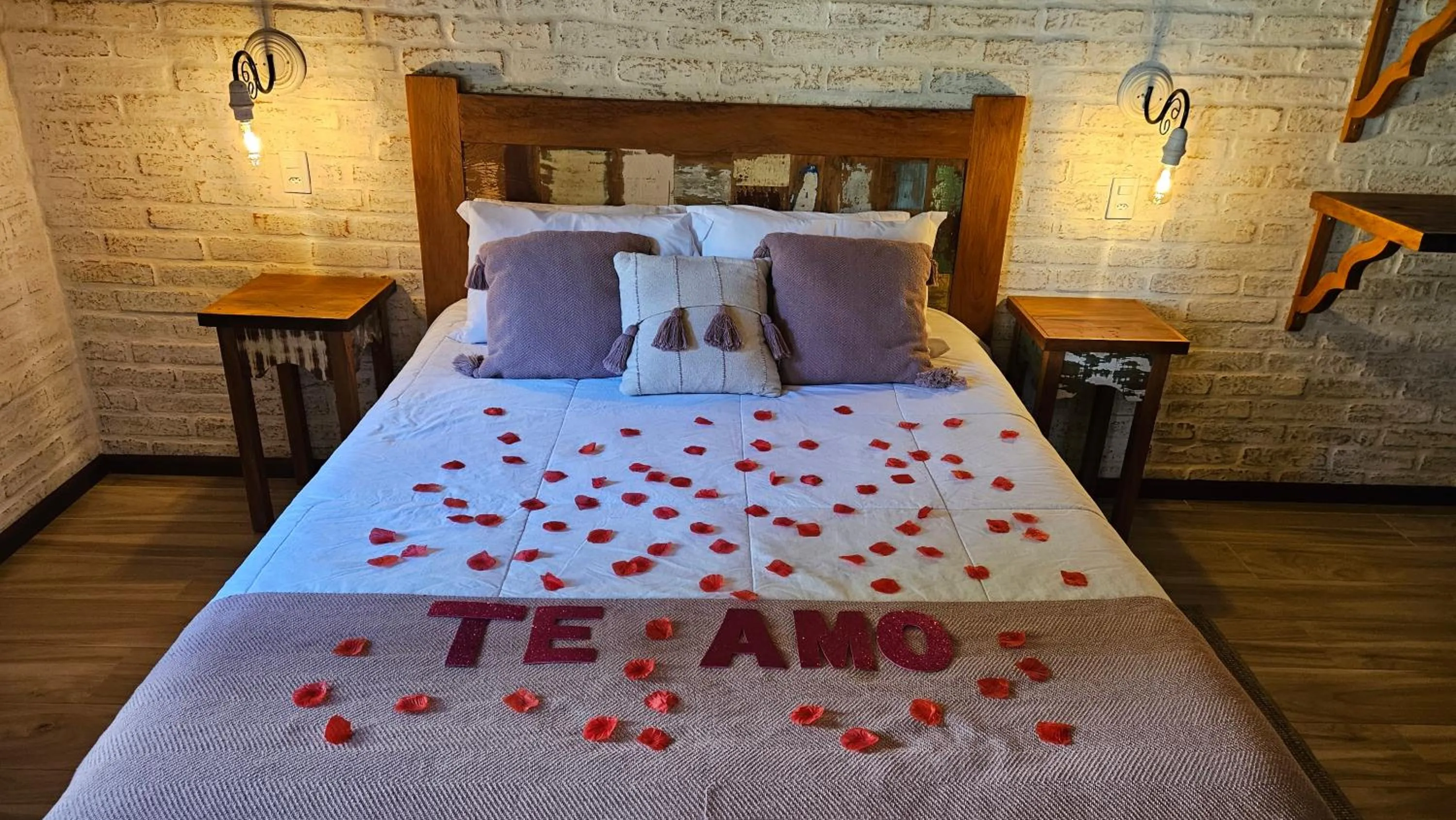 Bed in Chalé Gosto da Roça