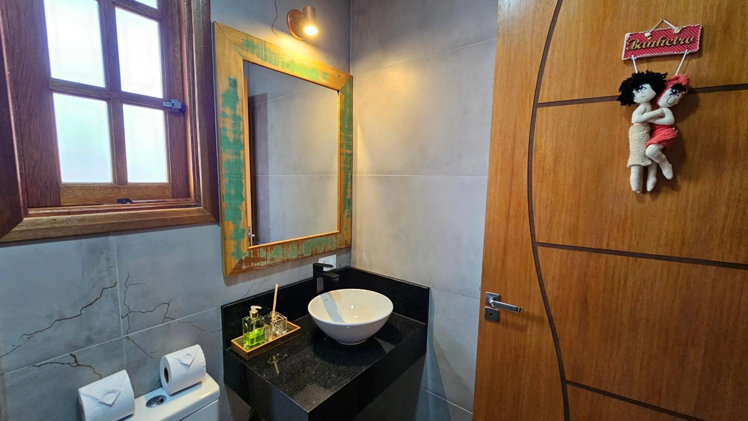 Bathroom in Chalé Gosto da Roça