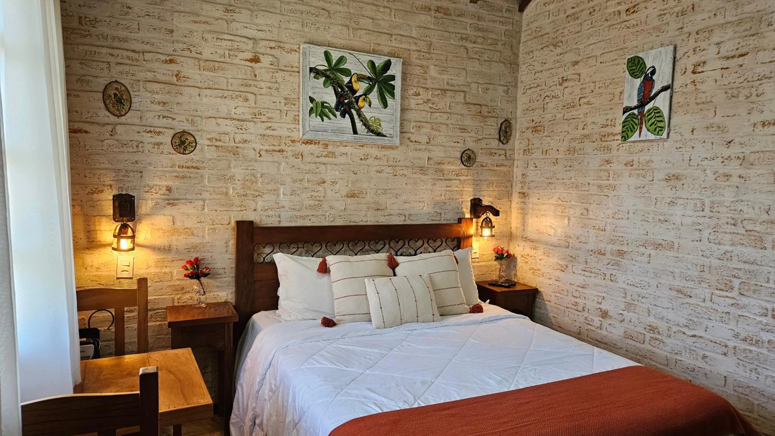 Bed in Chalé Gosto da Roça