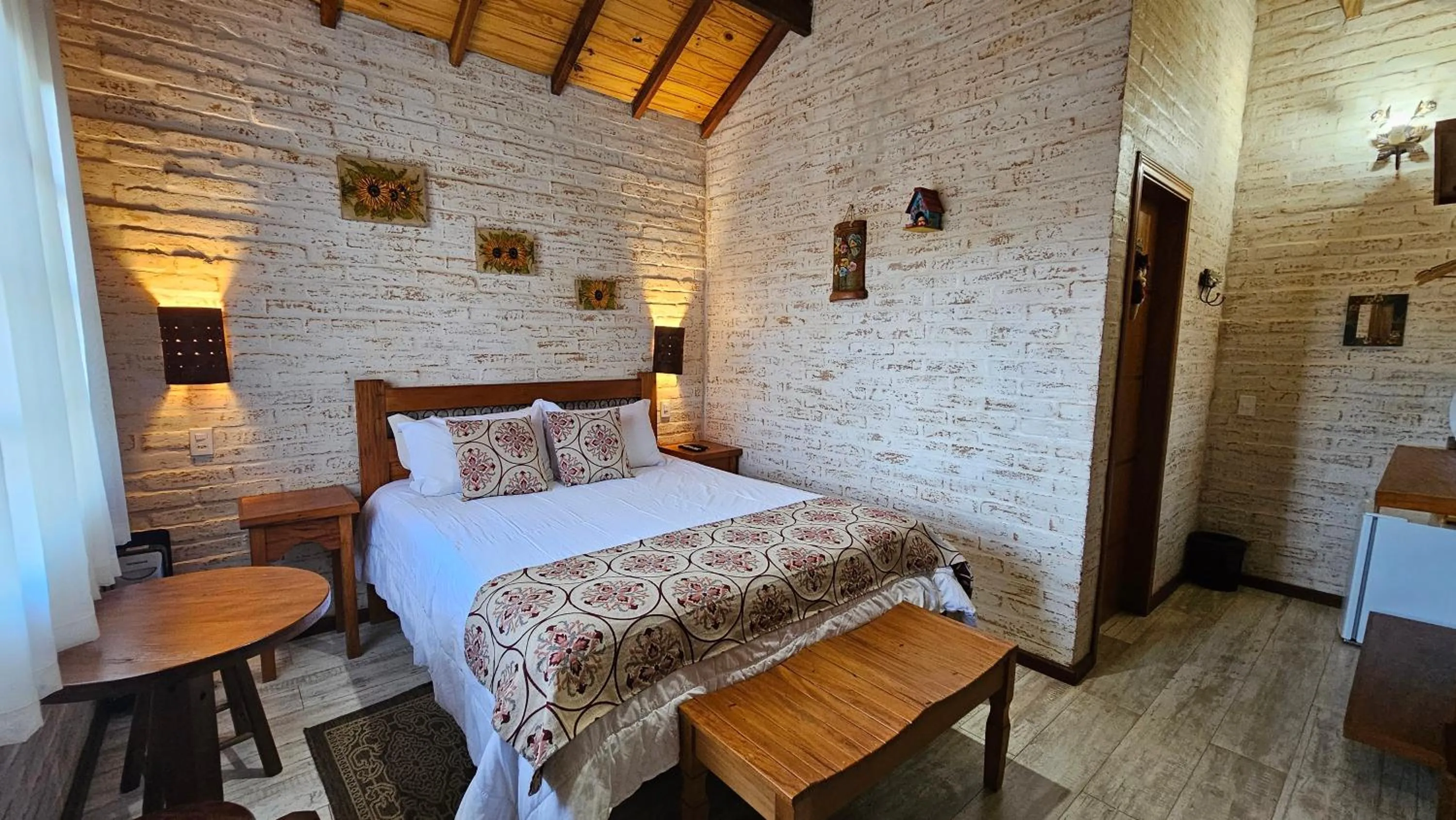 Bed in Chalé Gosto da Roça