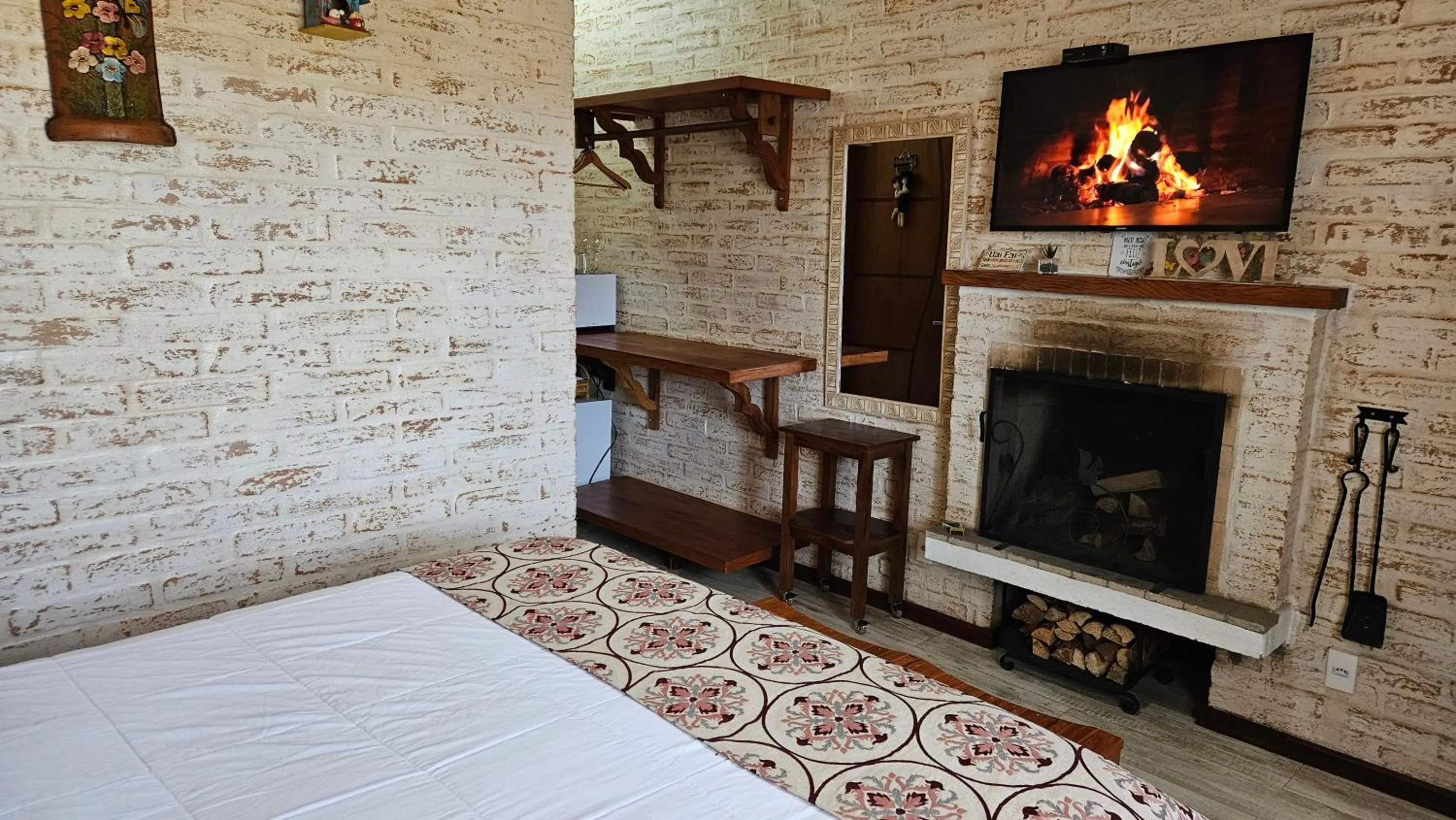 Bed in Chalé Gosto da Roça