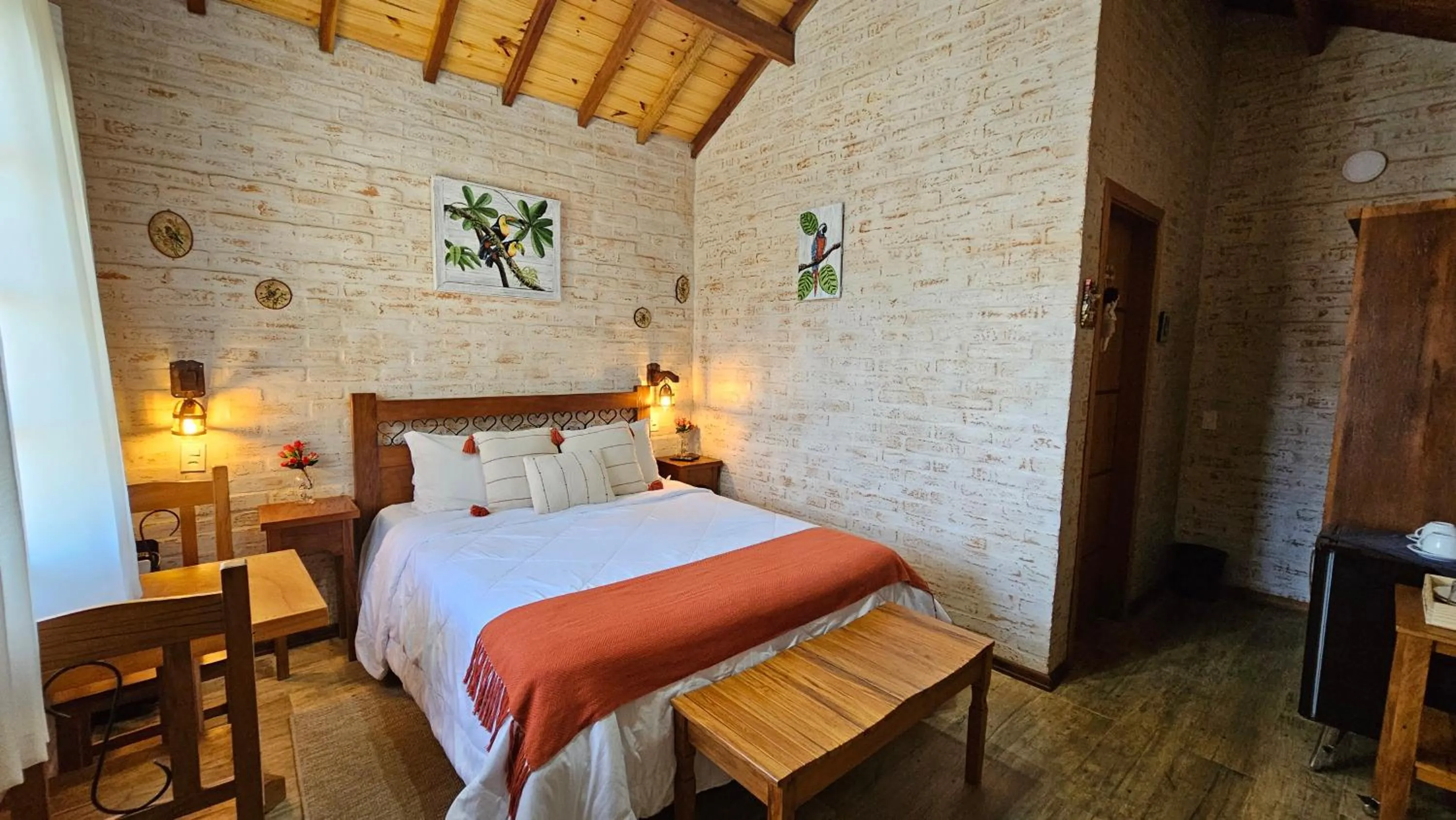 Bed in Chalé Gosto da Roça