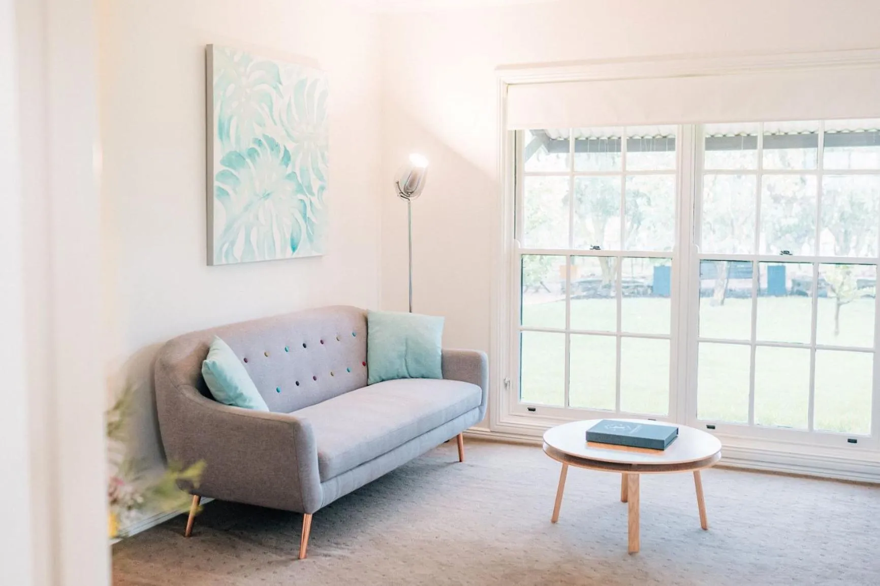 Living room in Tomfoolery Winemaker's Cottage Barossa Valley