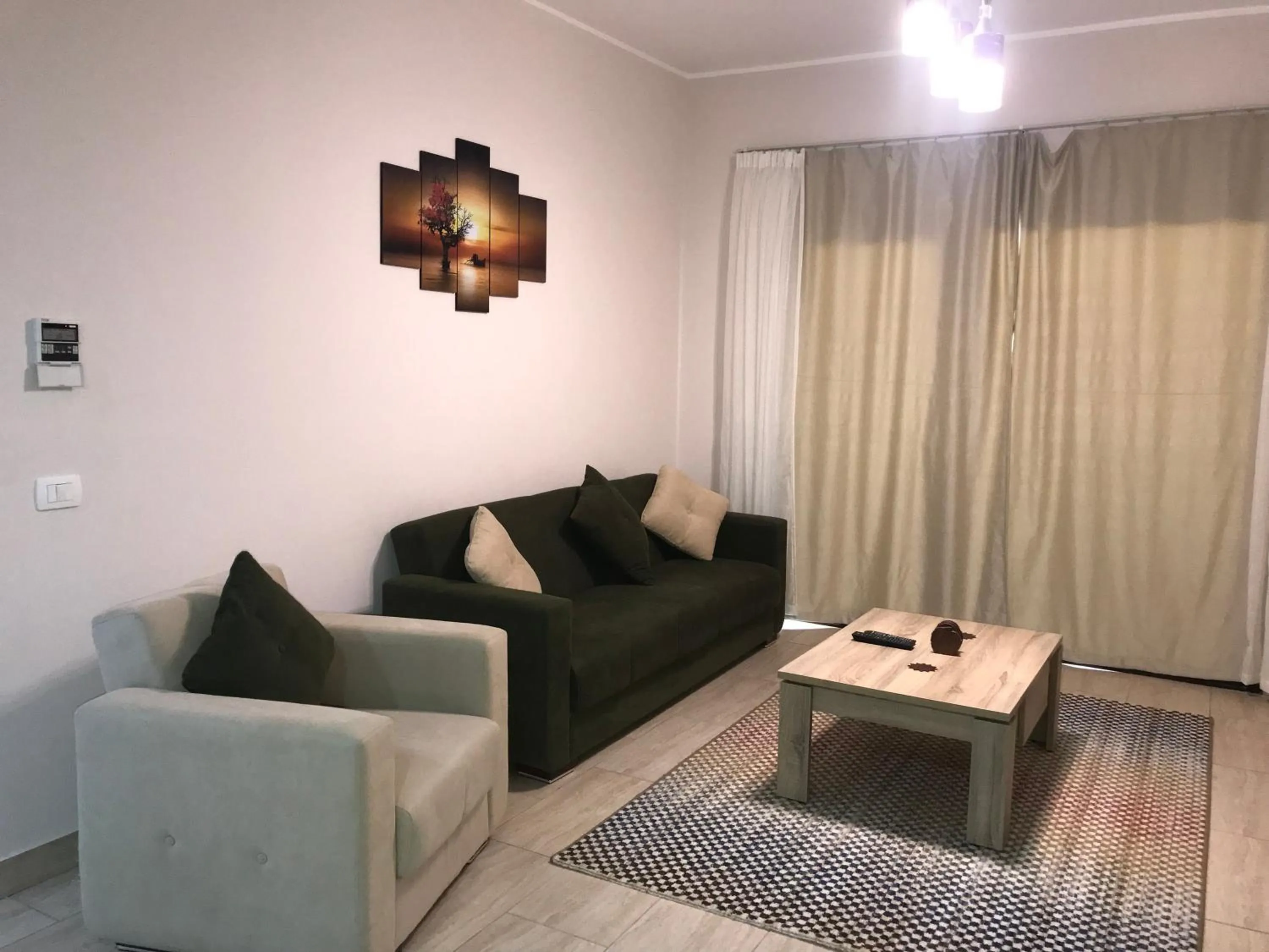 Seating area in AlDau Heights Apartments