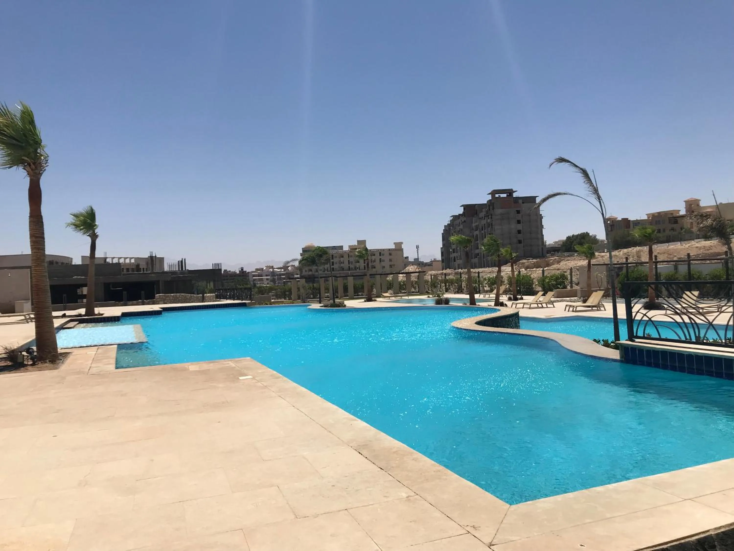 Swimming pool in AlDau Heights Apartments