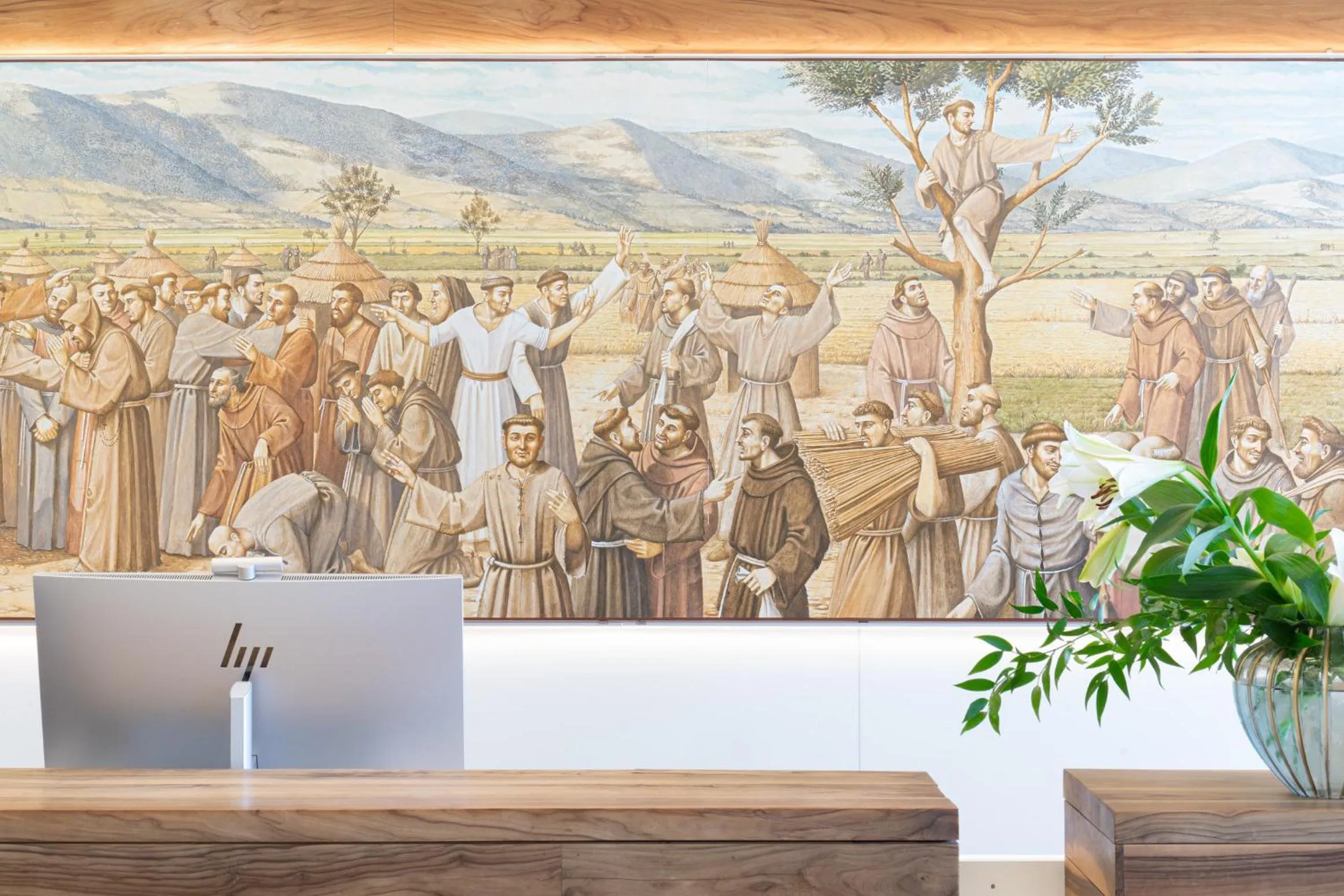 Lobby or reception in Domus Pacis Assisi