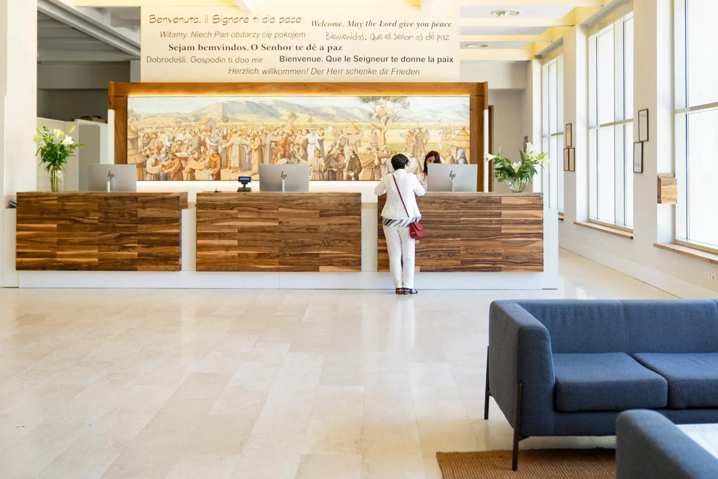 Lobby or reception in Domus Pacis Assisi Lobby or reception in Domus Pacis Assisi