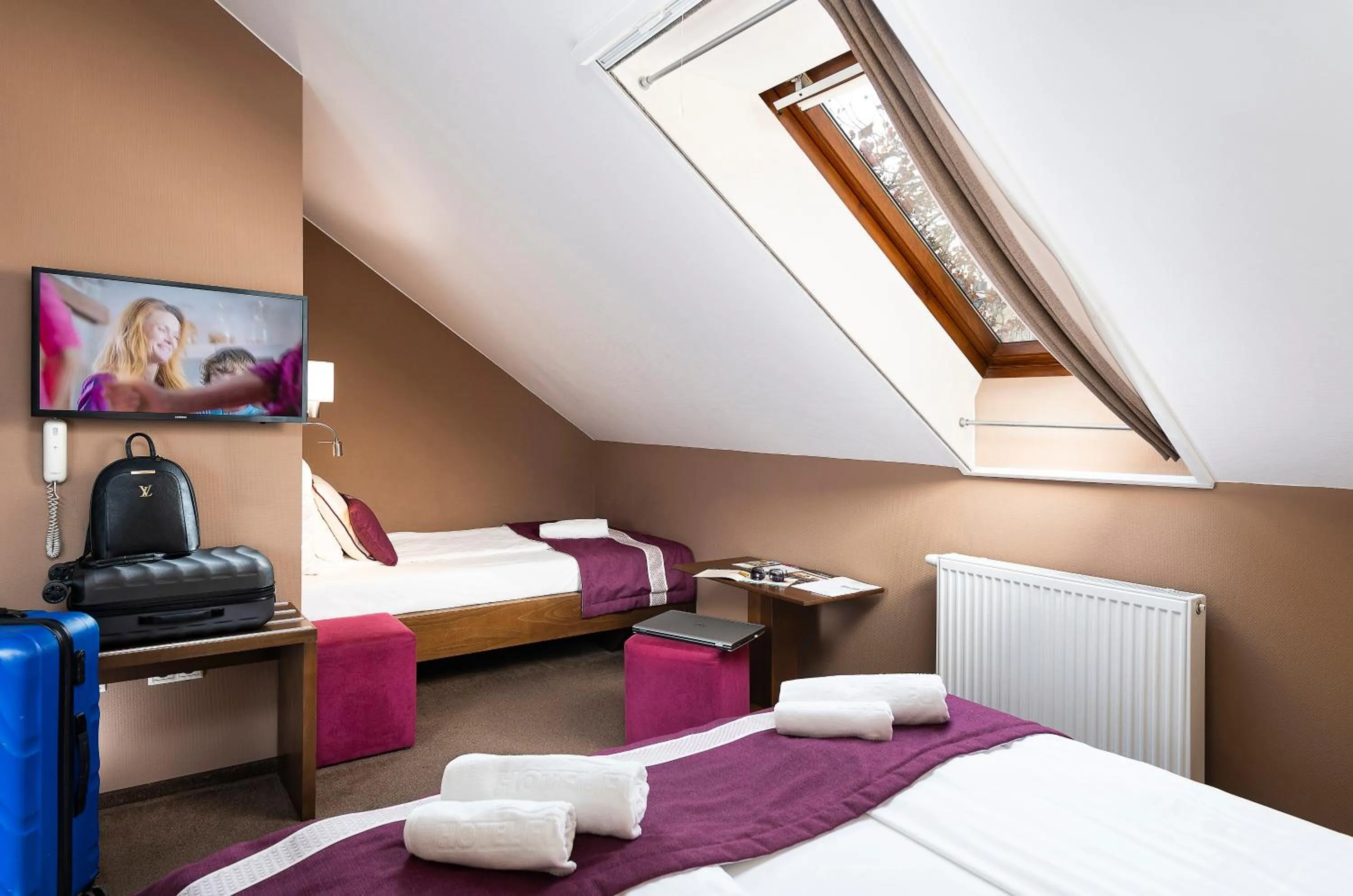 Bed in Hotel Fürdőház