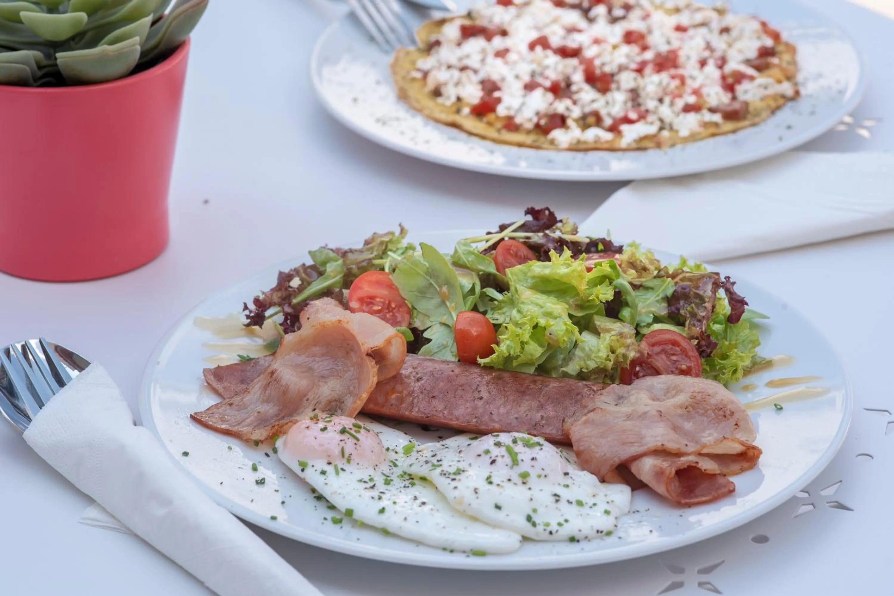Breakfast in Athens Market Portrait