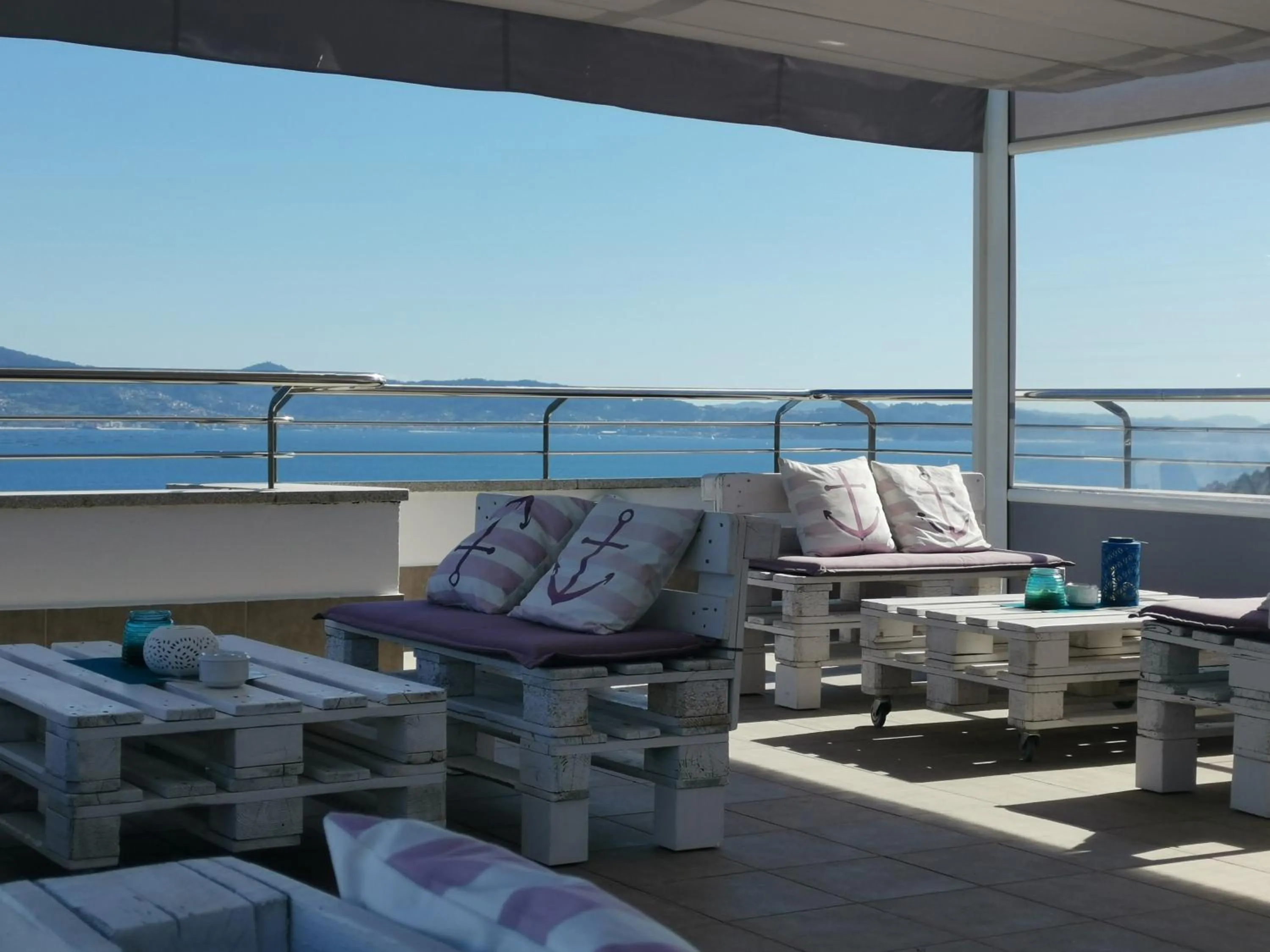 Balcony/Terrace in Hotel Ancora SANXENXO