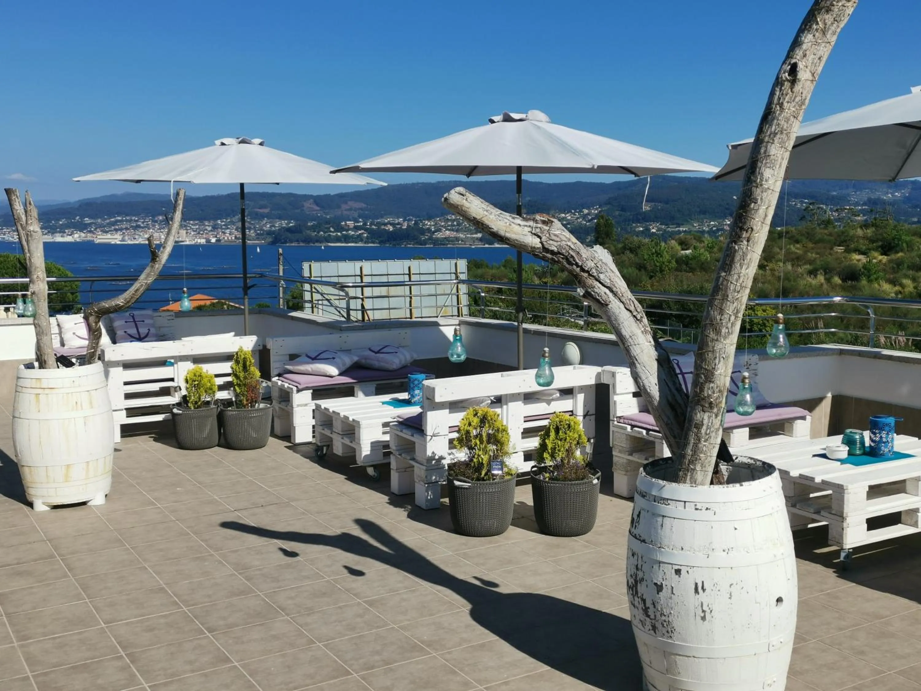 Balcony/Terrace in Hotel Ancora SANXENXO