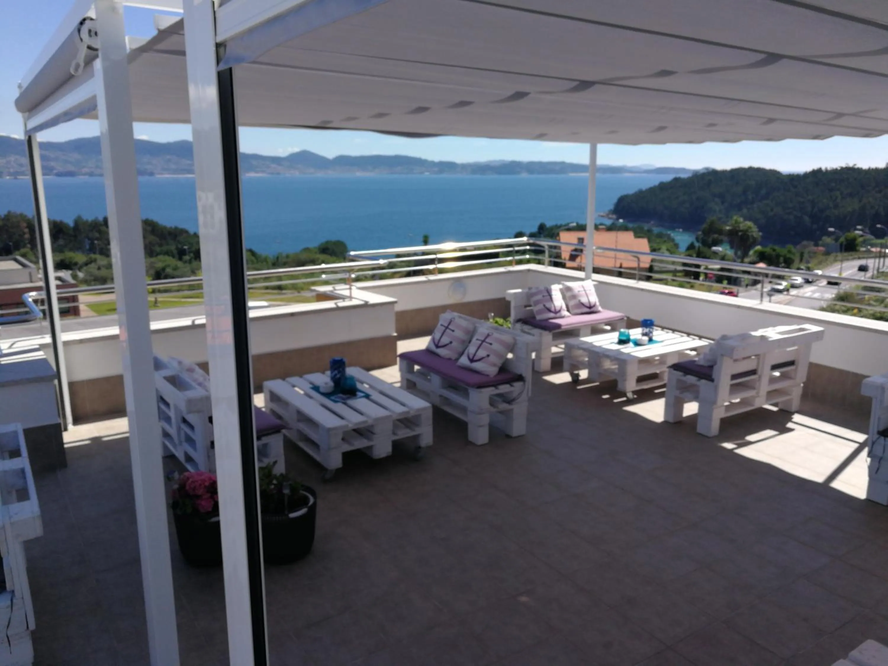 Balcony/Terrace in Hotel Ancora SANXENXO