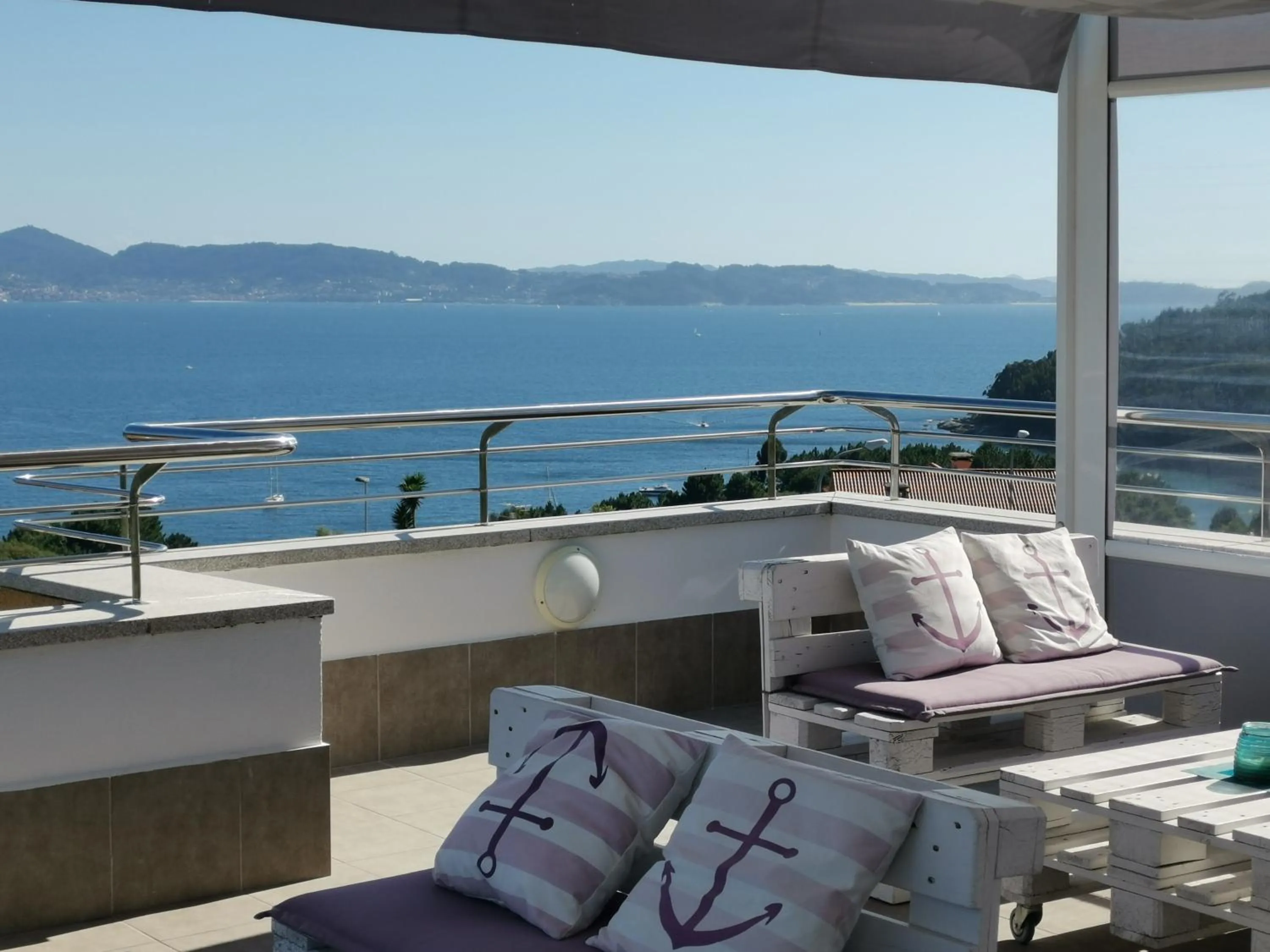 Balcony/Terrace in Hotel Ancora SANXENXO