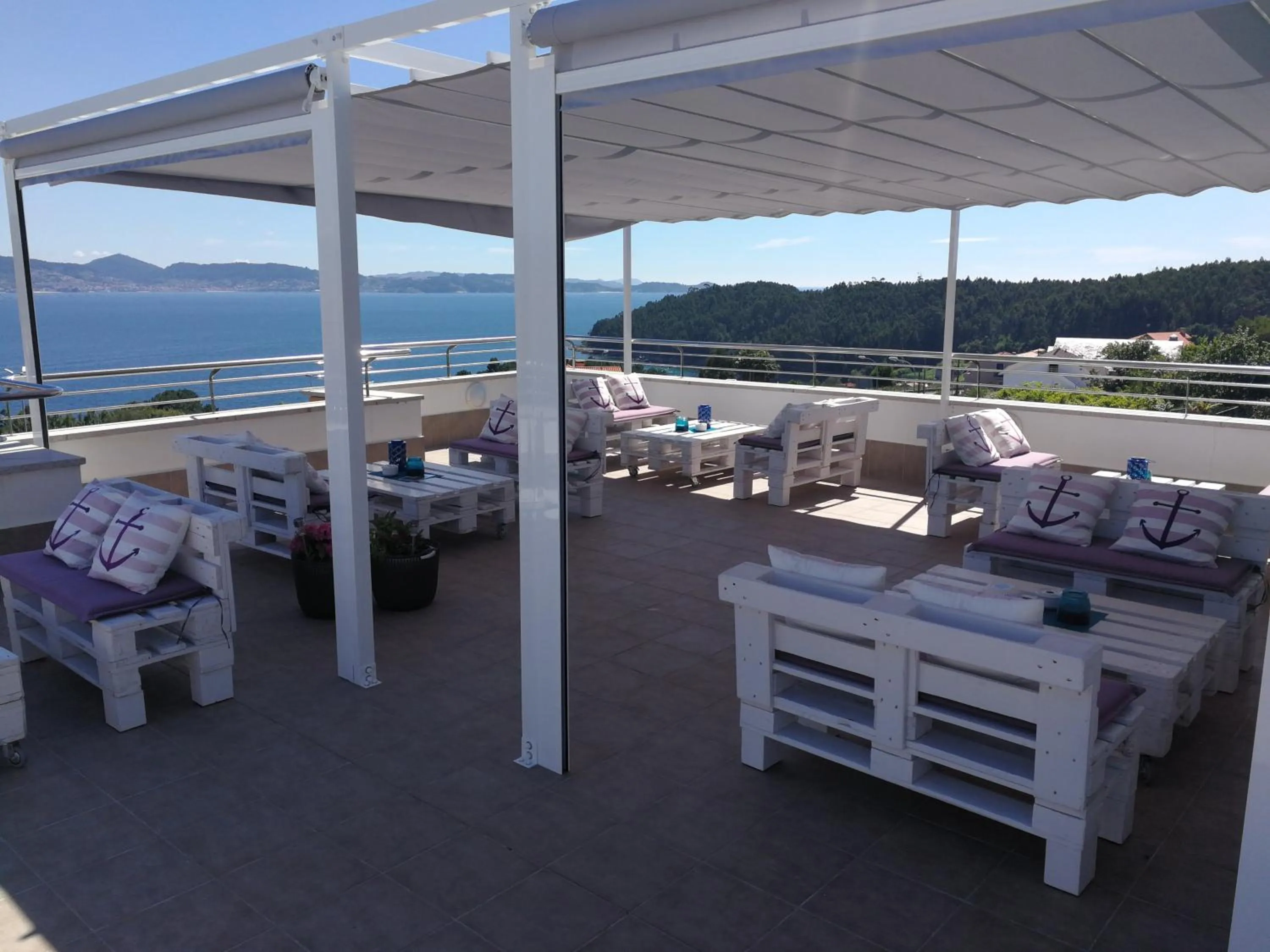 Balcony/Terrace in Hotel Ancora SANXENXO