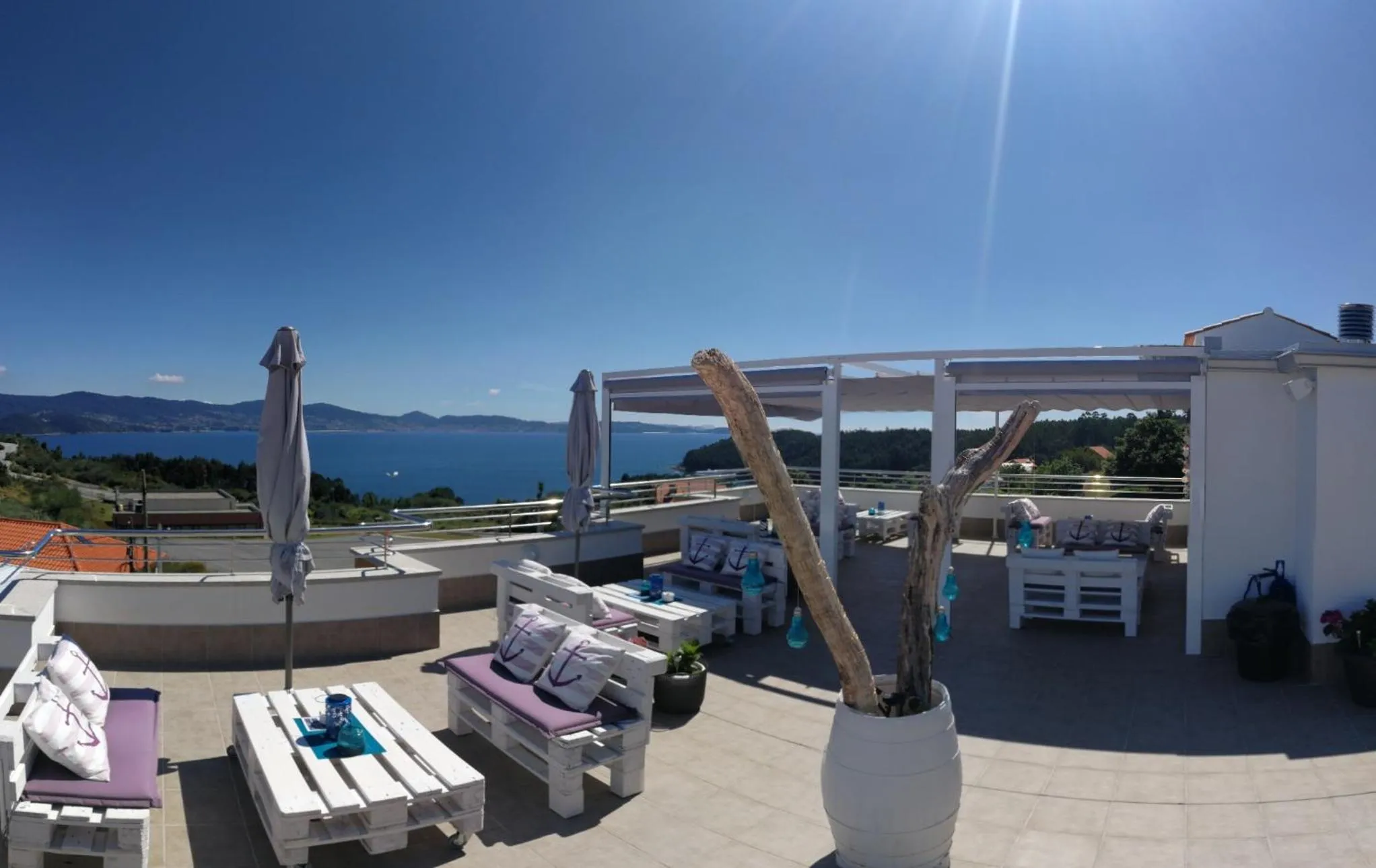 Balcony/Terrace in Hotel Ancora SANXENXO