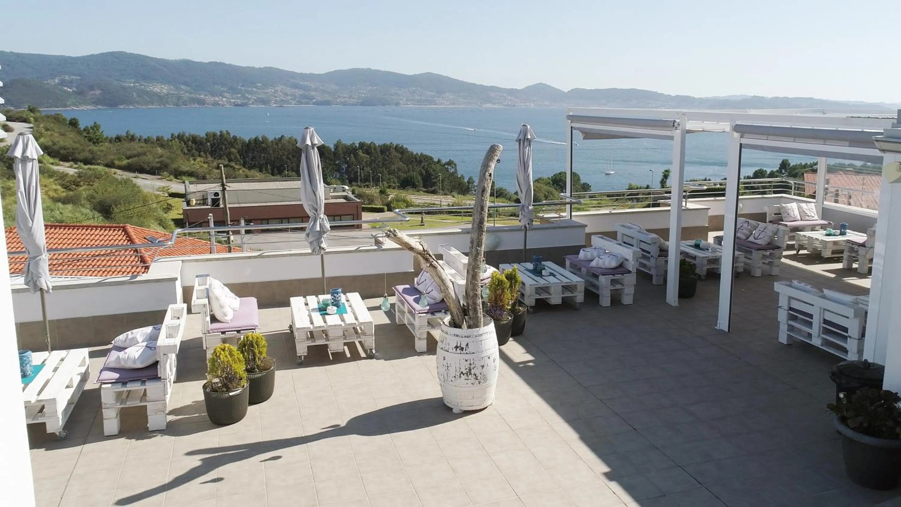 Balcony/Terrace in Hotel Ancora SANXENXO