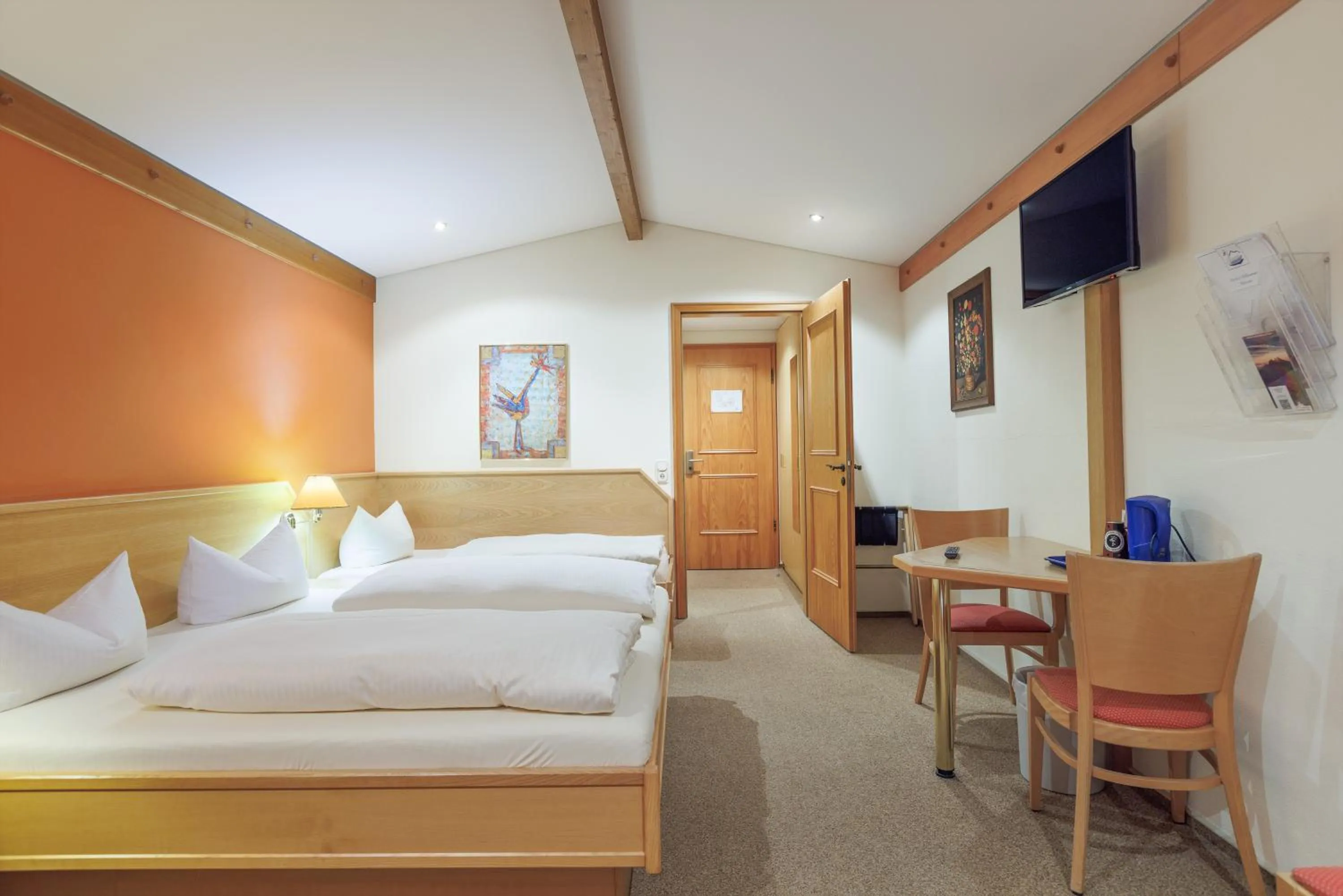 Decorative detail, Bed in Alphotel Ettal