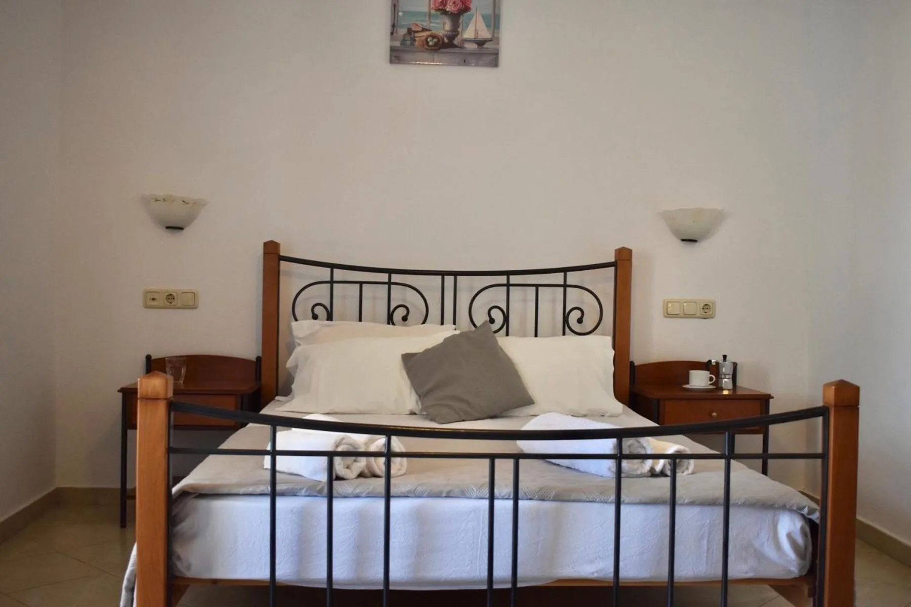 Bed in Asterias Studios