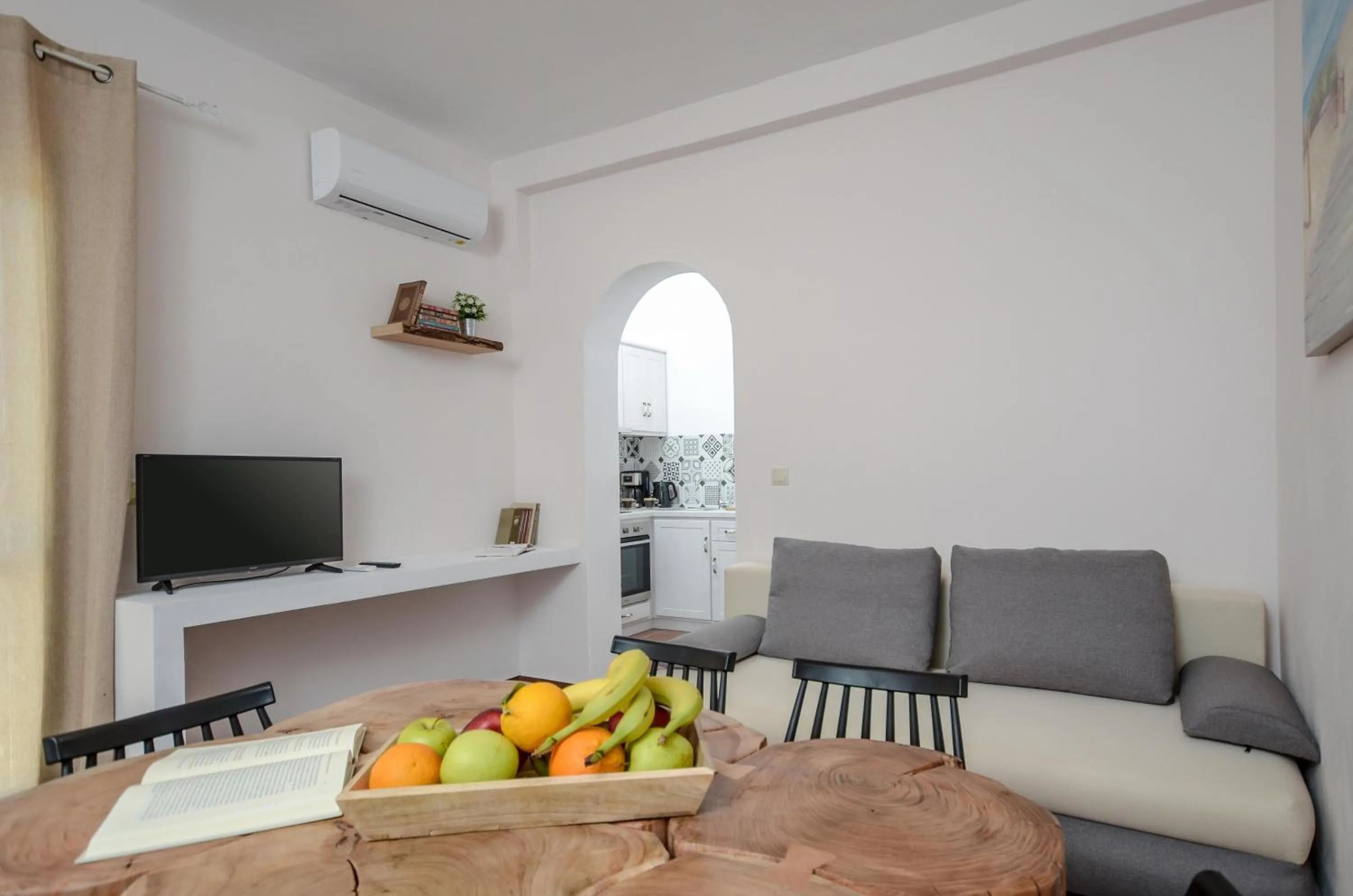 Living room in Asterias Studios