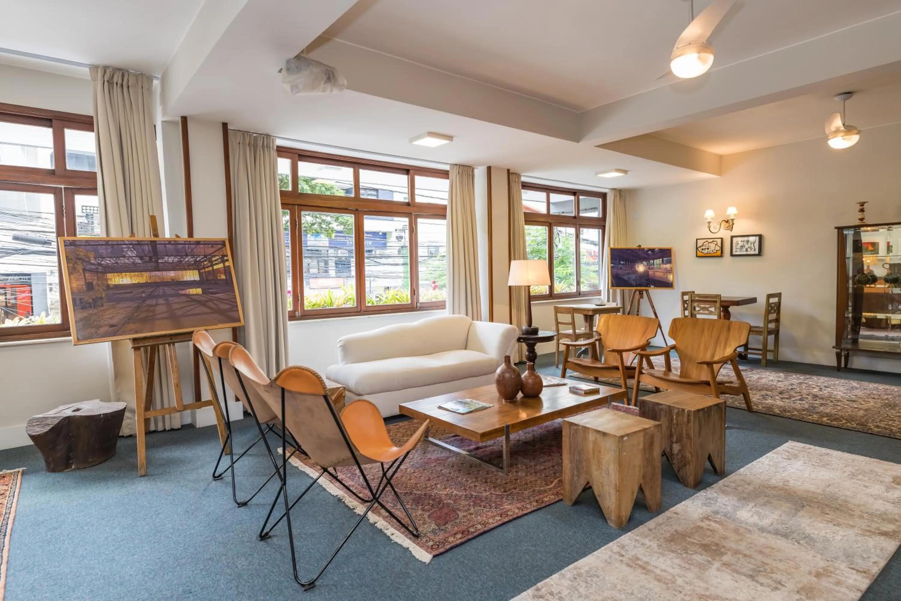Communal lounge/ TV room in Hotel Fabris