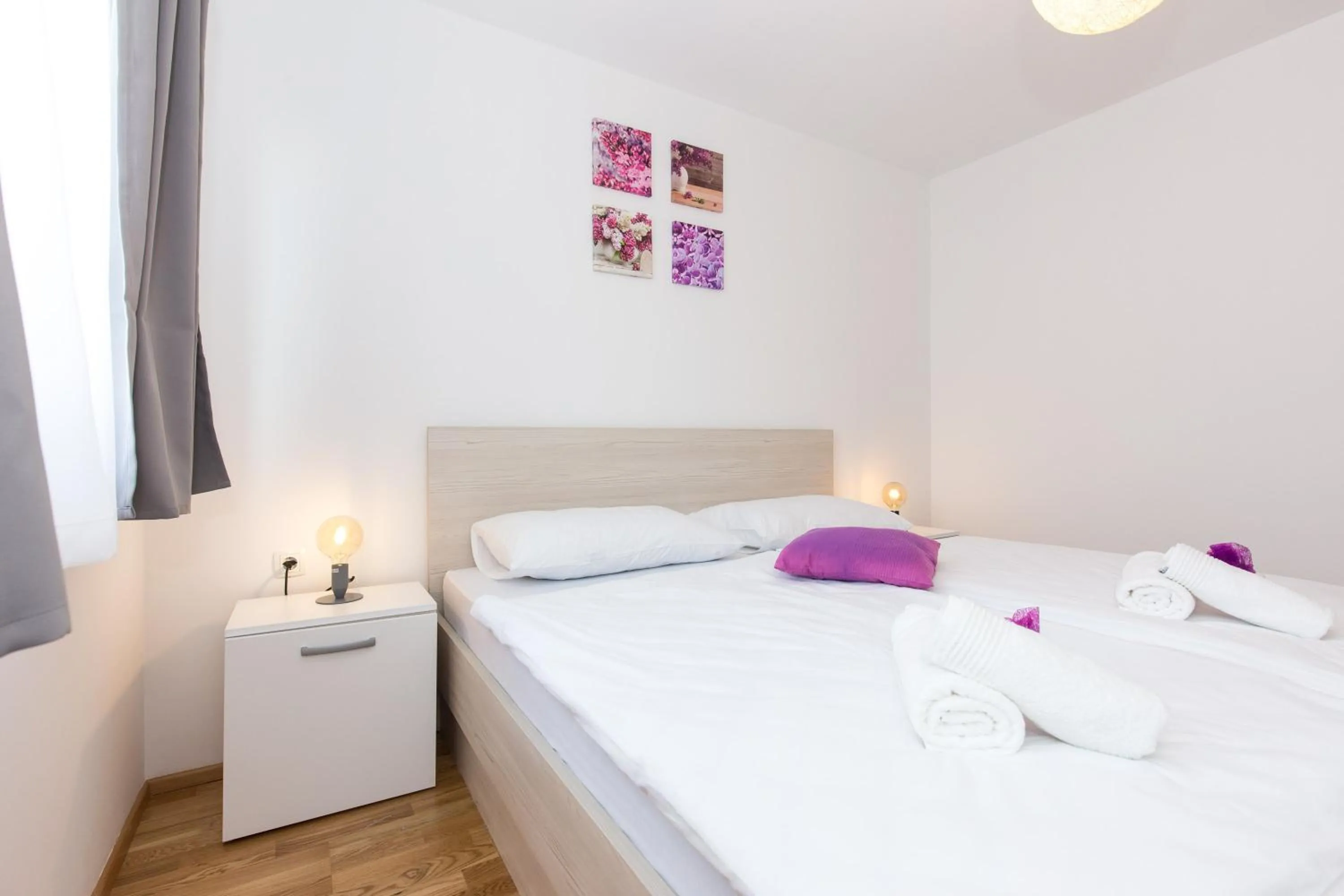 Bed in Apartments Kiara Punat