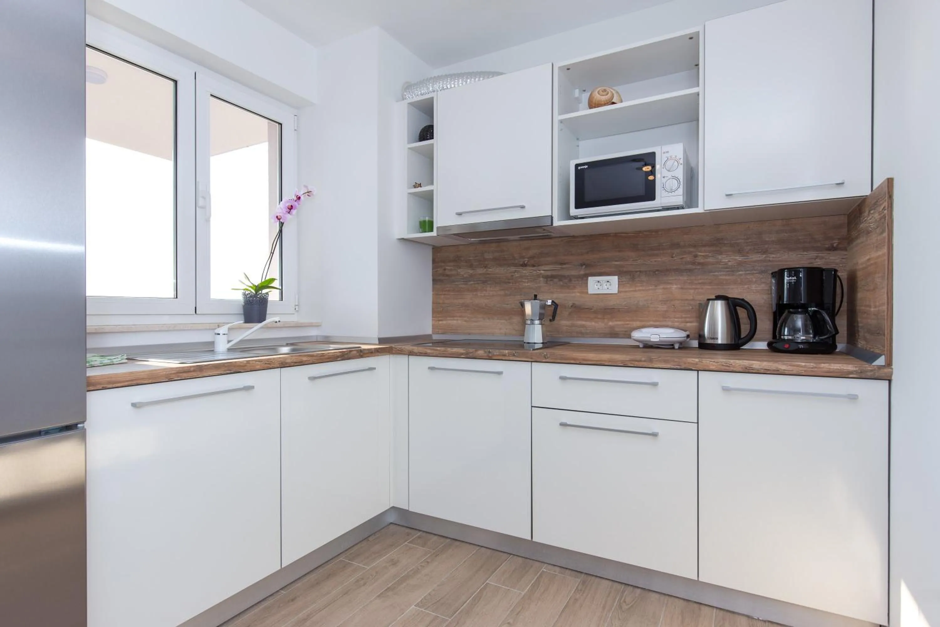 Kitchen or kitchenette in Apartments Kiara Punat