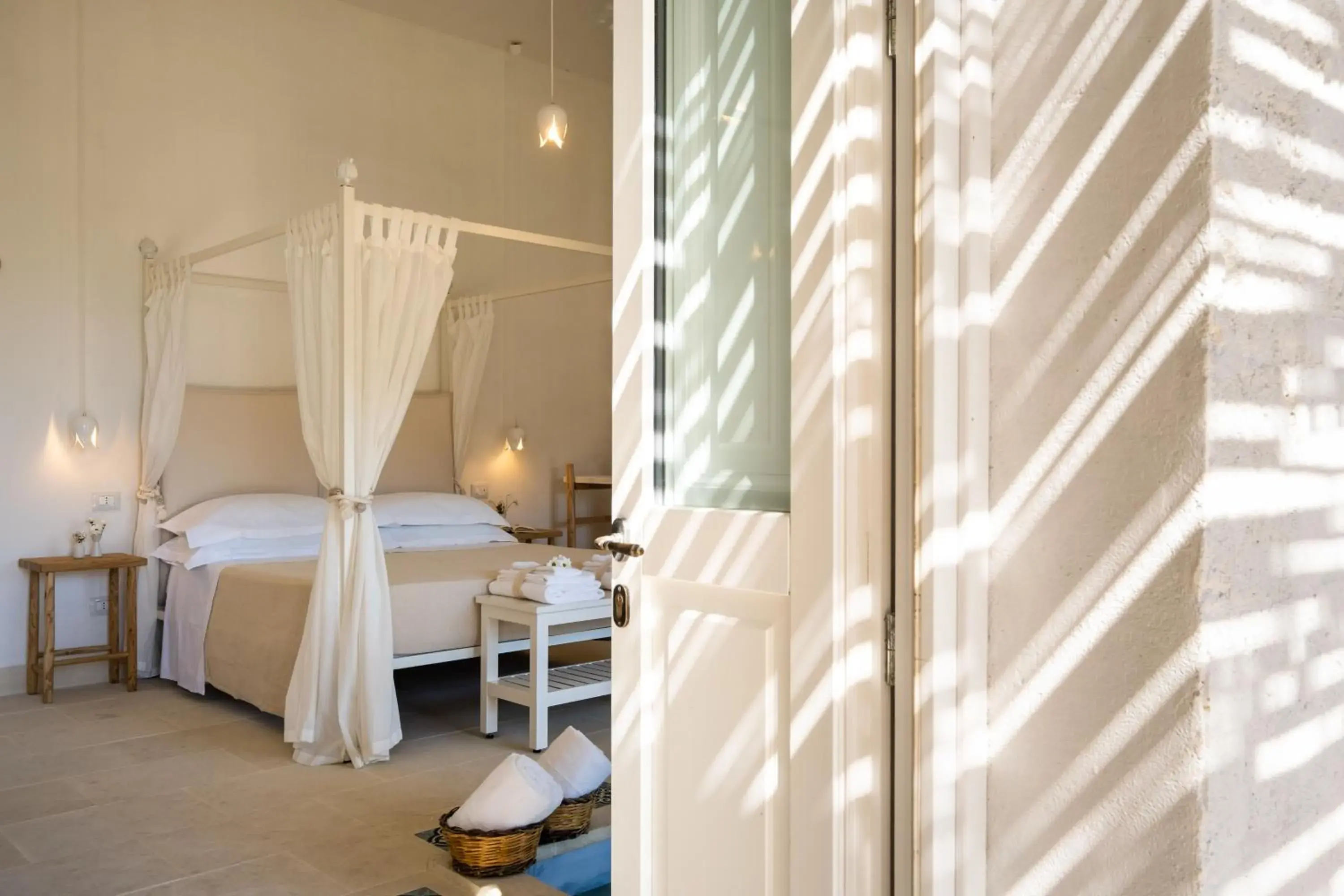 Decorative detail, Bed in Masseria Rauccio Decorative detail, Bed in Masseria Rauccio