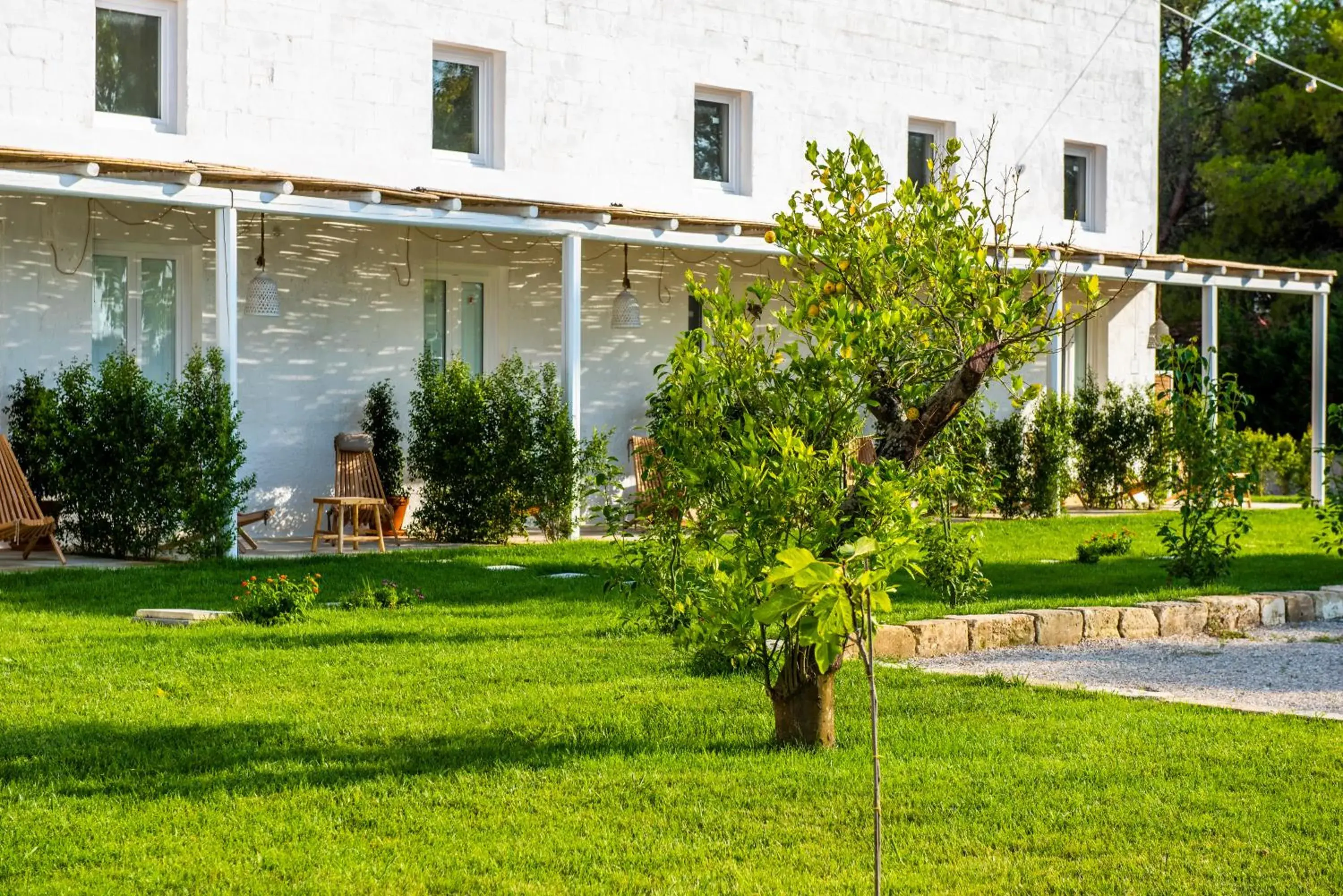Garden view in Masseria Rauccio Garden view in Masseria Rauccio