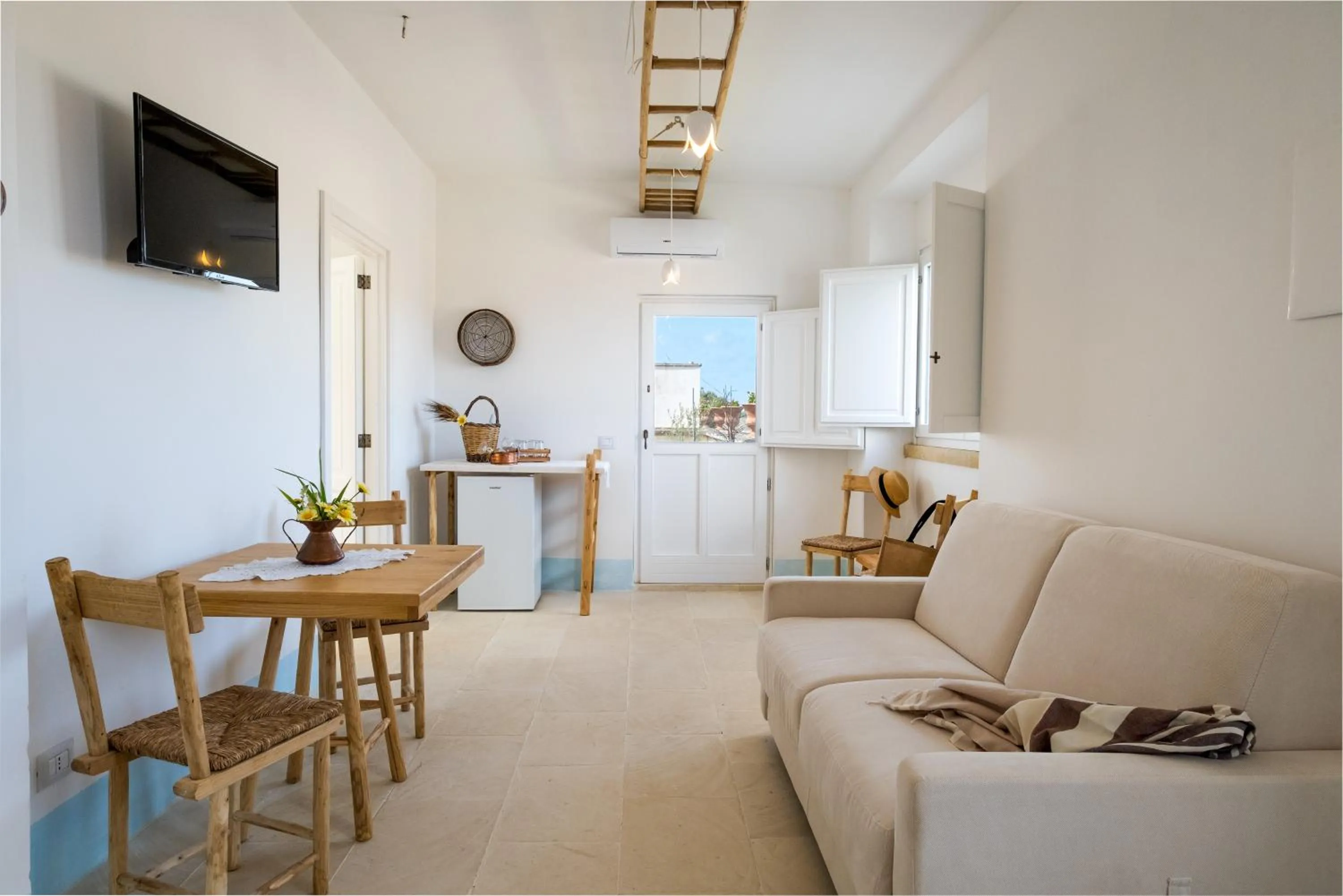 Seating area in Masseria Rauccio
