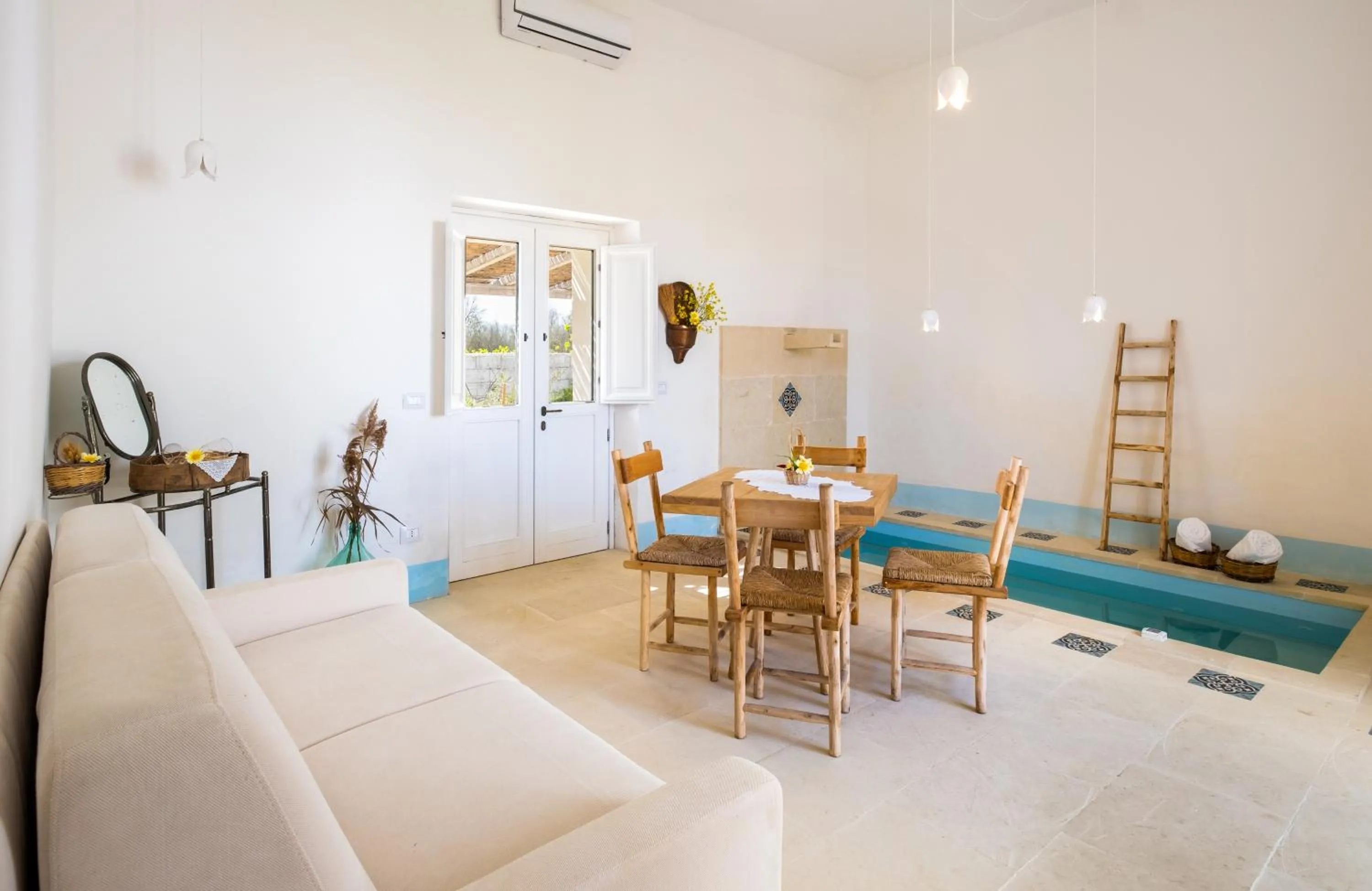 Living room in Masseria Rauccio