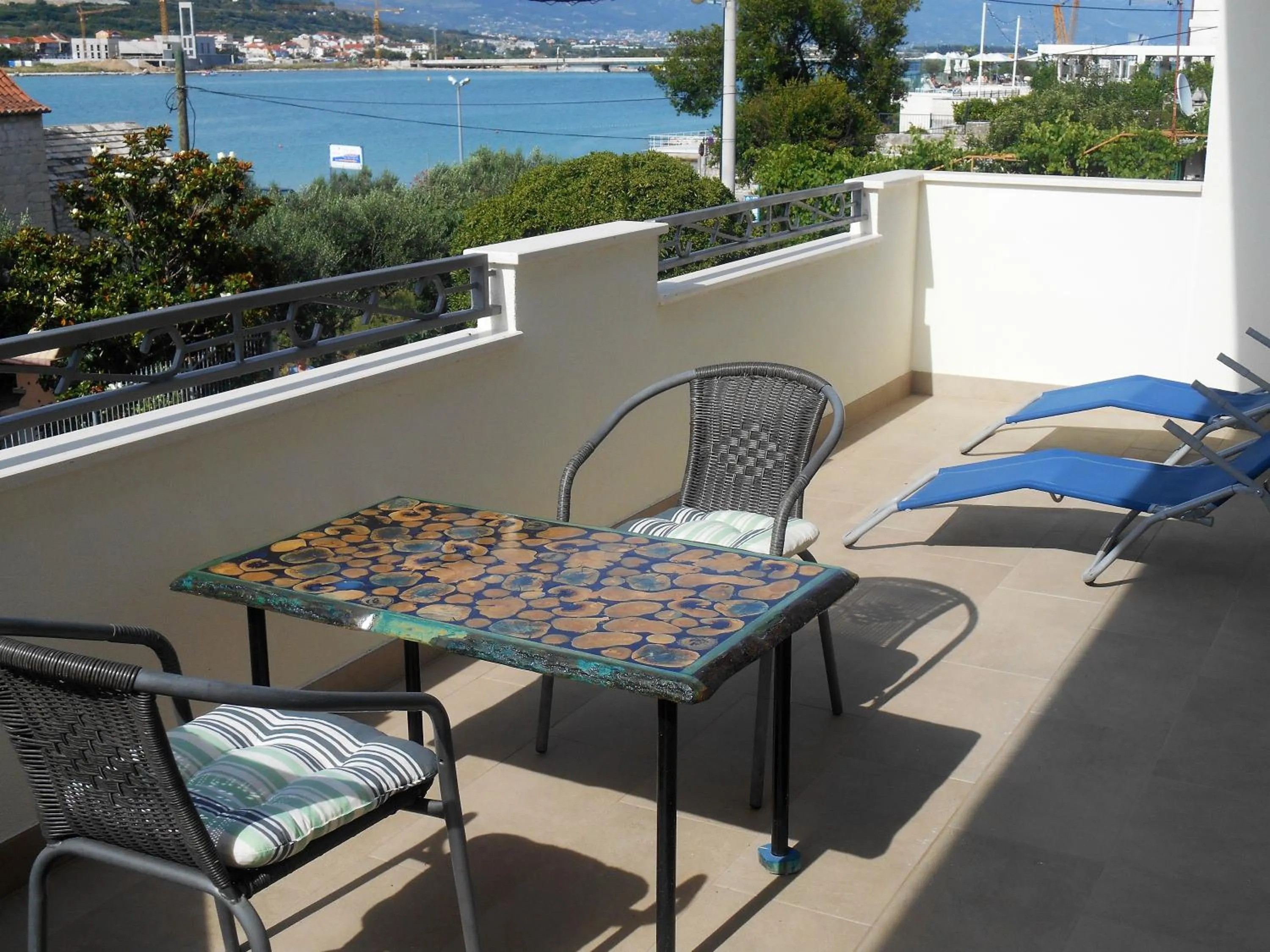 Balcony/Terrace in Apartments Brešan