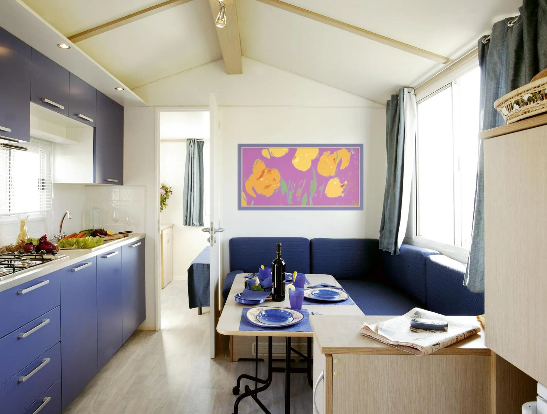 Kitchen or kitchenette in New Camping Le Tamerici