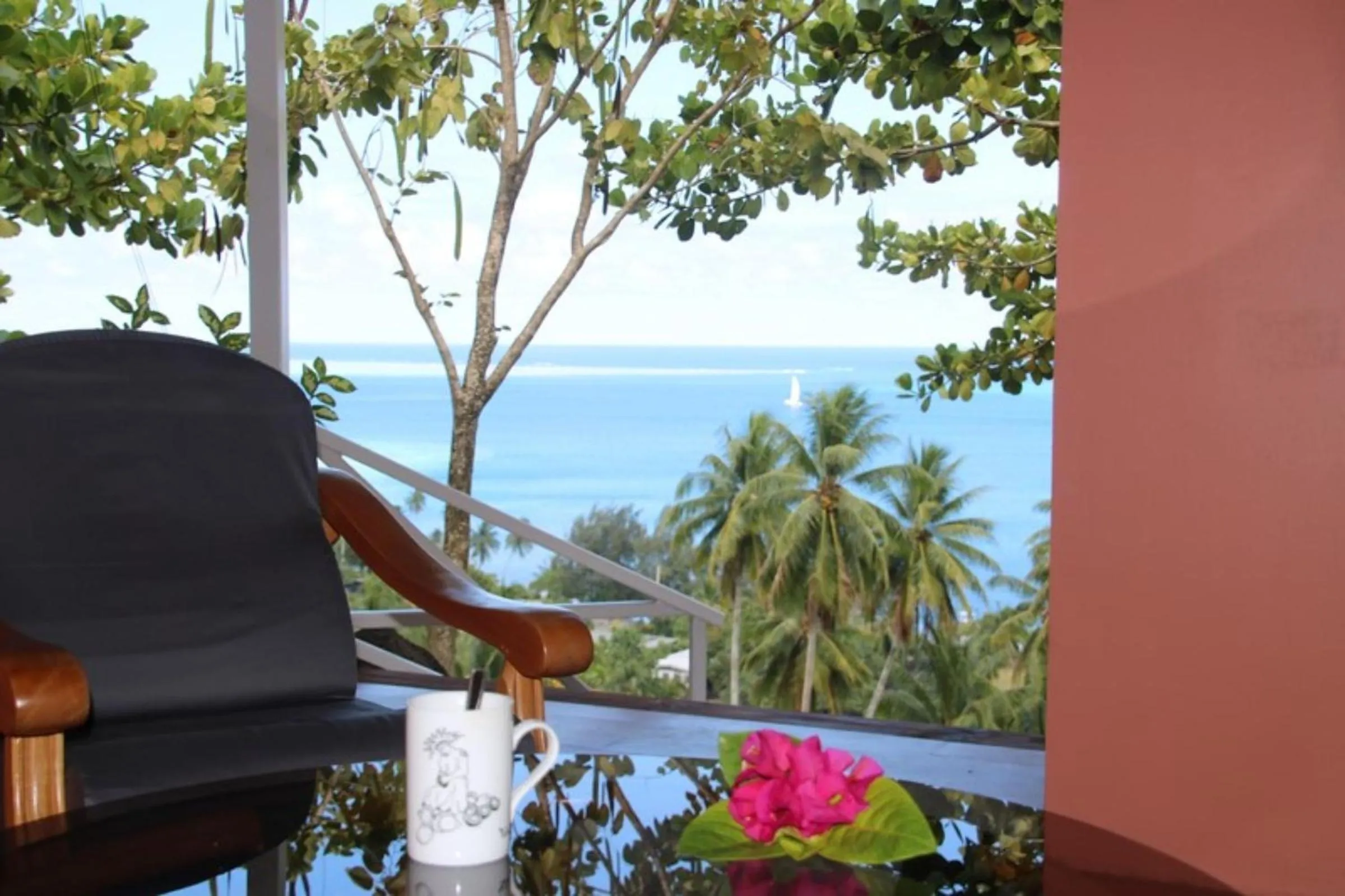 Sea view in BORA BORA HOLIDAY'S LODGE